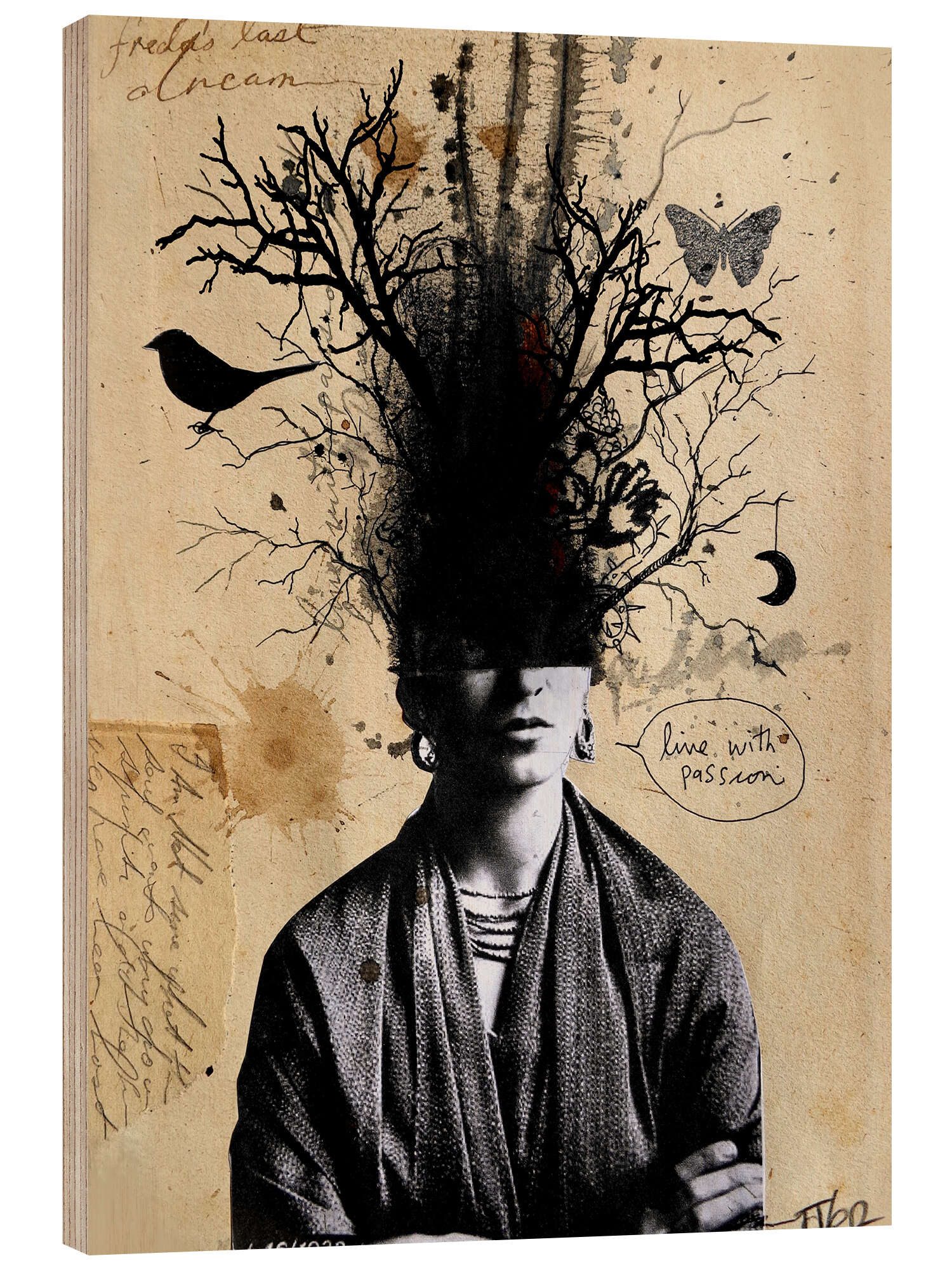 Holzbild Loui Jover