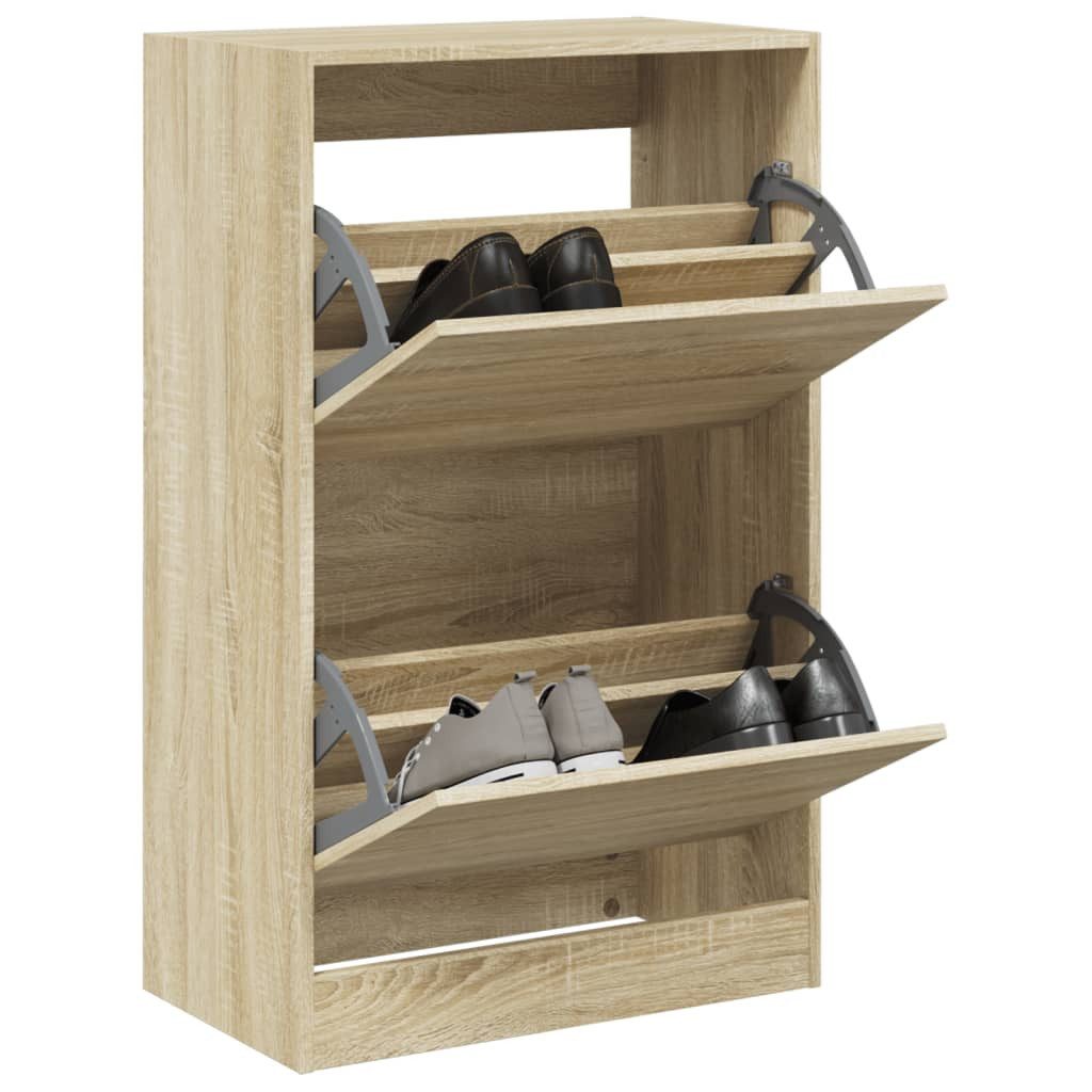 vidaXL Schuhschrank 60 x 34 x 965 cm Schuhschrank Sonoma Eiche 60x34x96,5 cm Spanplatte