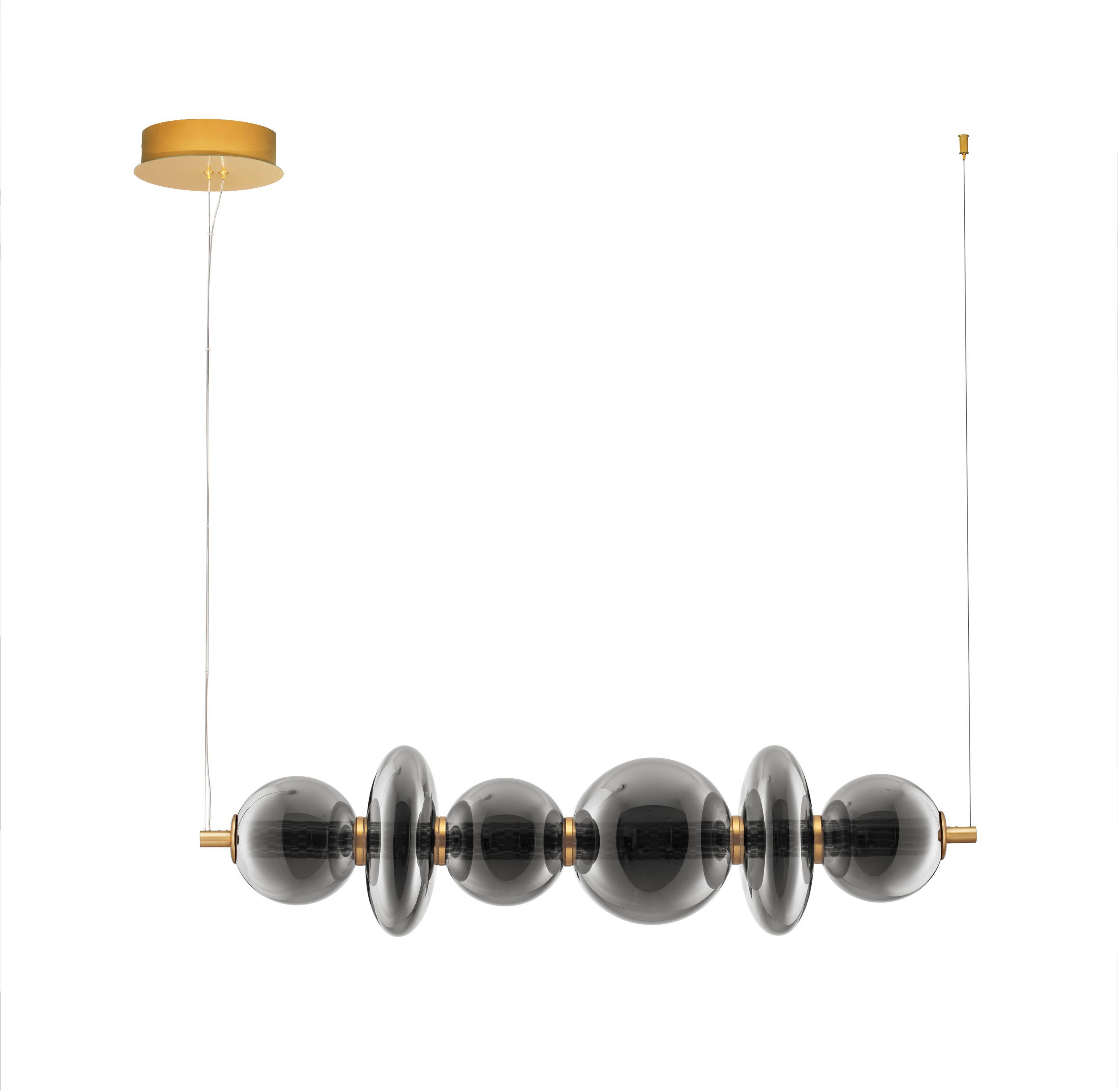 Nova Luce Pendelleuchte NAVI, LED fest integriert, Warmweiß
