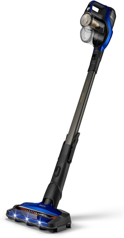 Philips Akku-Stielstaubsauger XC8045/01 SpeedPro Max, beutellos, mit 60  Minuten Laufzeit und 360°-Saugdüse, 360°-Saugdüse nimmt bis 99,9% Schmutz  und Staub von allen Seiten auf