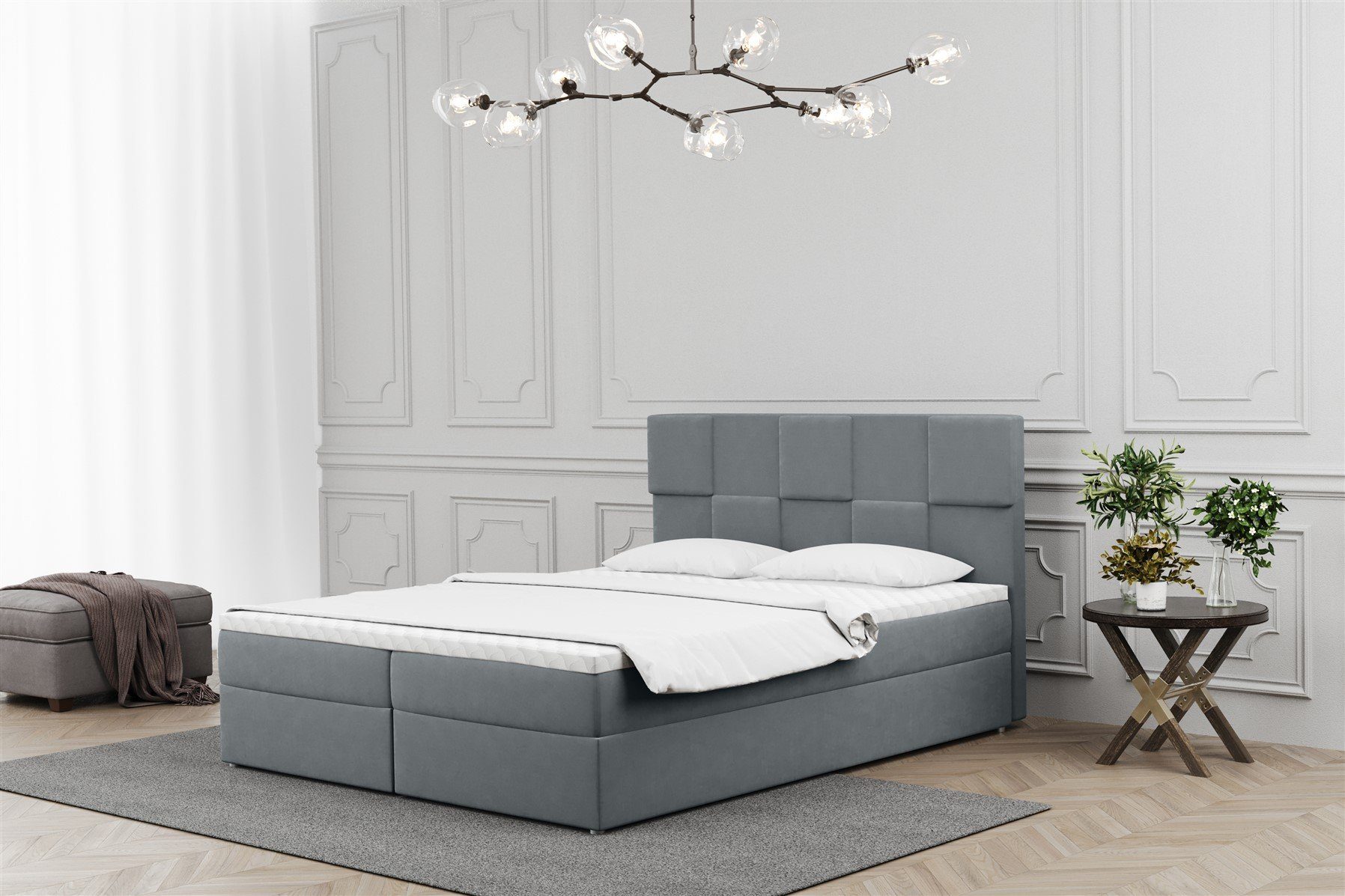 Boxbett Schlafzimmerbett JOLIE in Stoff