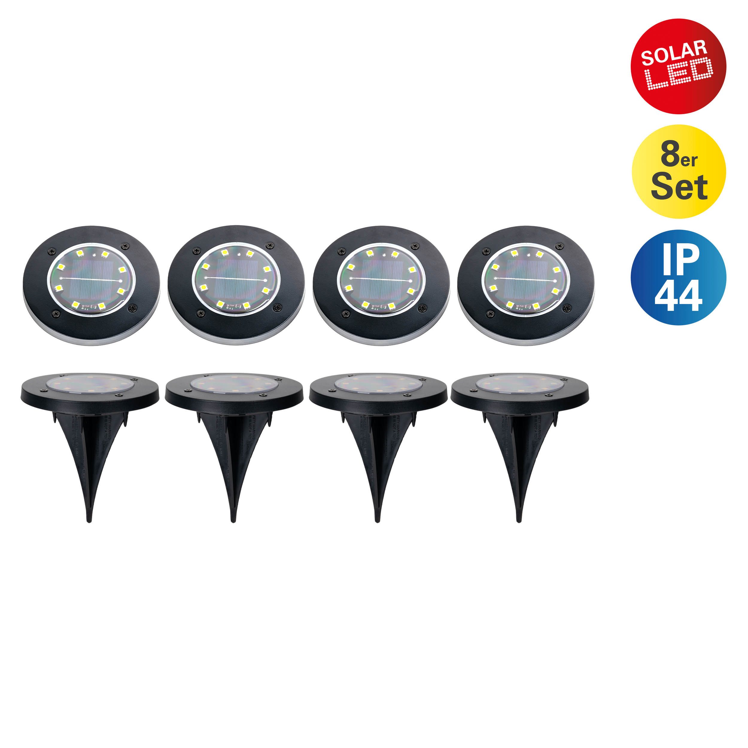 näve LED Solarleuchte Kian - Solar-Erdspieß Wegeleuchte Gartenlampe, LED fe günstig online kaufen