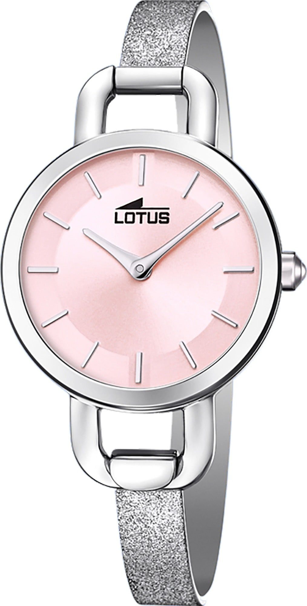 Lotus Quarzuhr Lotus Damen Armbanduhr 18746/2, silber Bliss (ca. klein Damenuhr rund, 28mm) Lederarmband