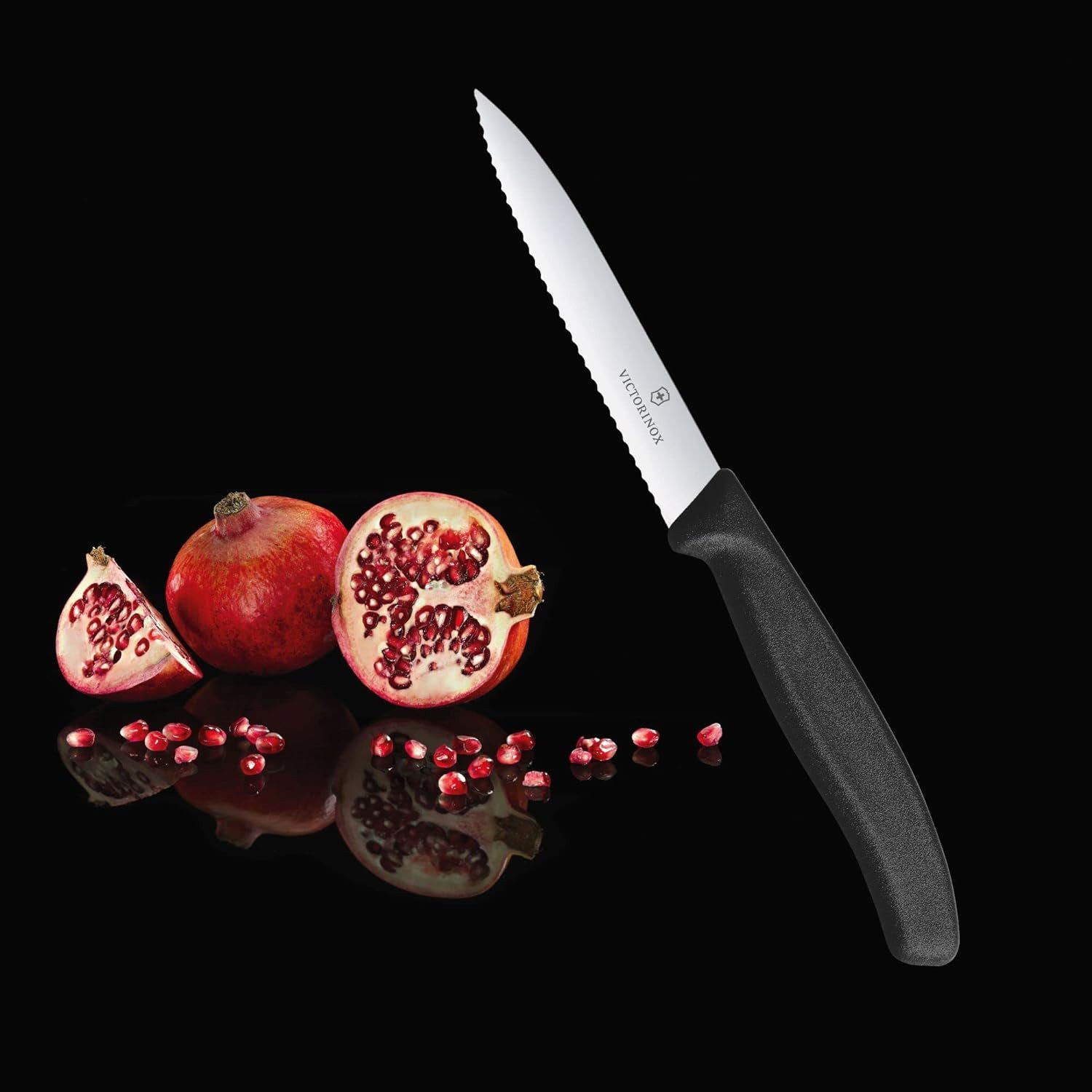 Victorinox Gemüsemesser Swiss Classic Gemüsemesser mit Wellenschliff, 6.7733, 25 cm, Extra scharfe Klinge, robuster Kunststoff-Griff, spülmaschinengeeignet – Bild 5 von 5
