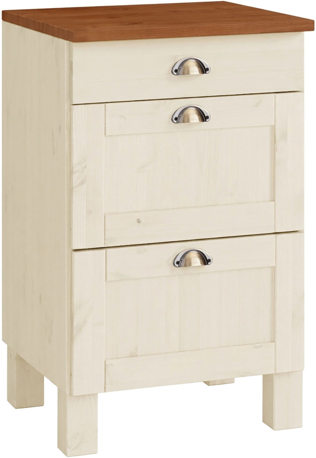 Home affaire Unterschrank Oslo 50 cm breit, in 2 Tiefen, mit 23 mm Arbeitsplatte, 3 Schubladen