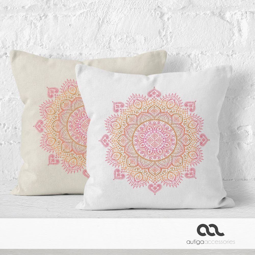 Autiga Dekokissen Kissenbezug Kissen-Hülle Mandala Ethno Boho Bohemian 40x40 Baumwolle Autiga®