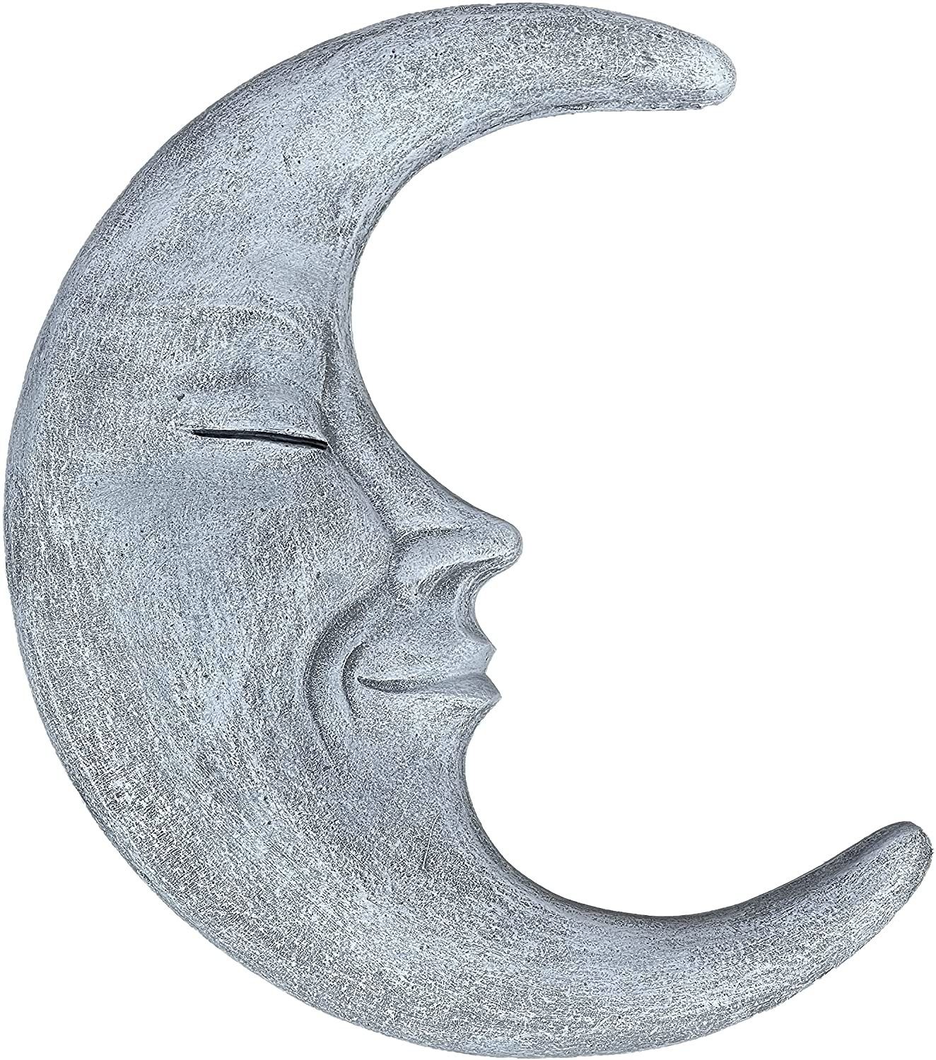 la " Mond luna and Steinfigur " Style Gartenfigur Stone Wandrelief