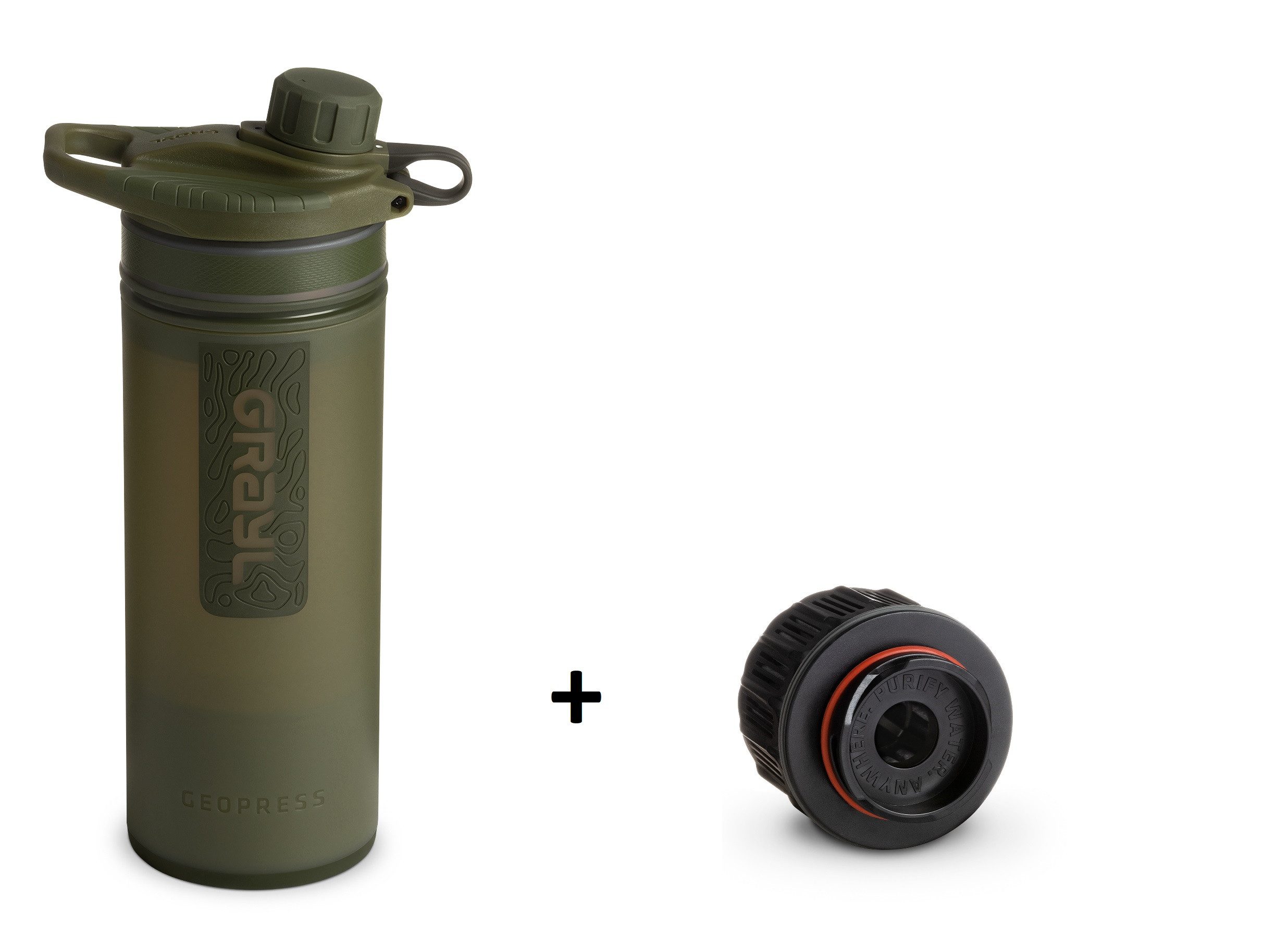 Grayl Wasserfilter GRAYL® GEOPRESS Purifier + 1 Replacement Cartridge