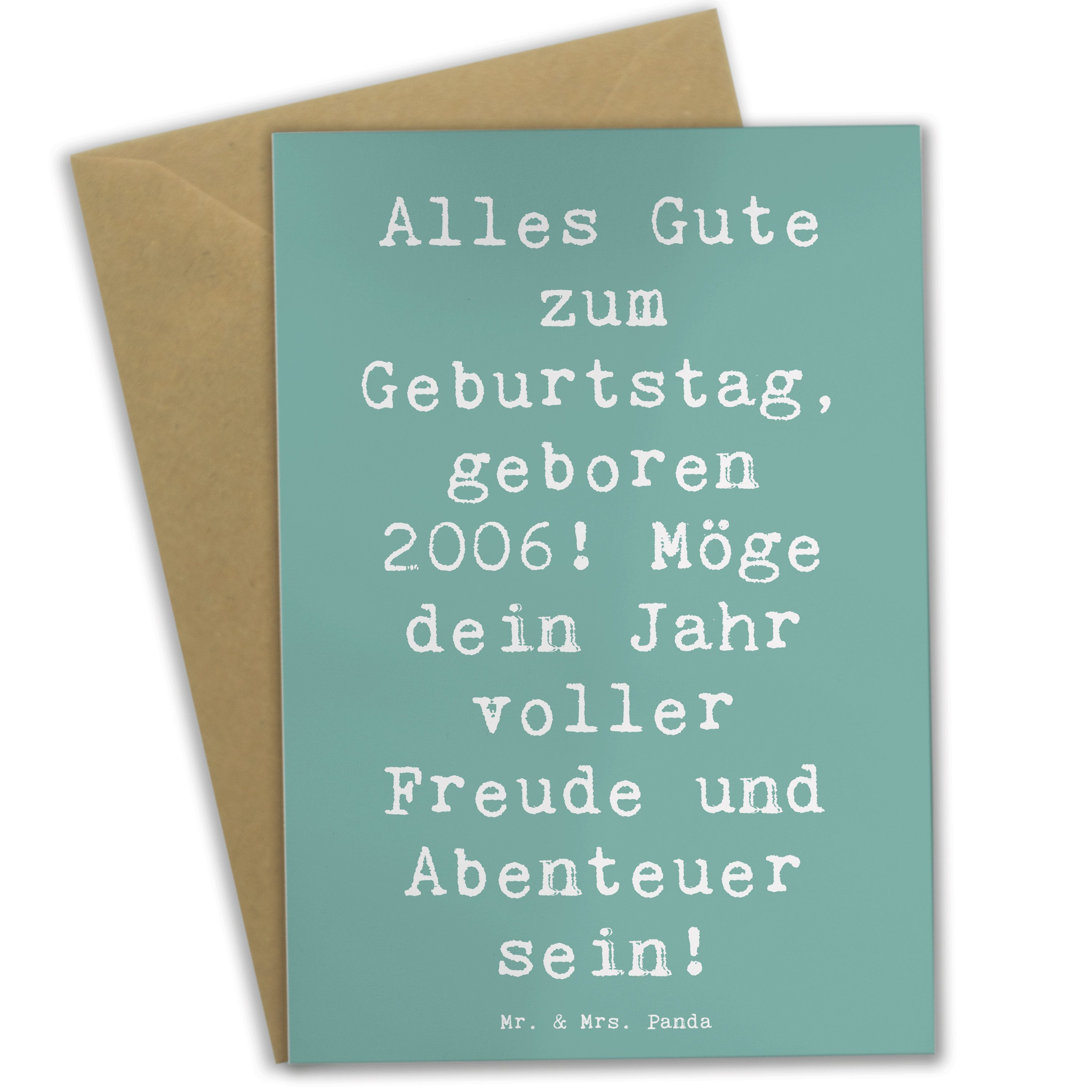 Grußkarte 2006 Geburtstag - Meeresbrise - Geschenk, Geburtstag 2006, 2006 Gebur