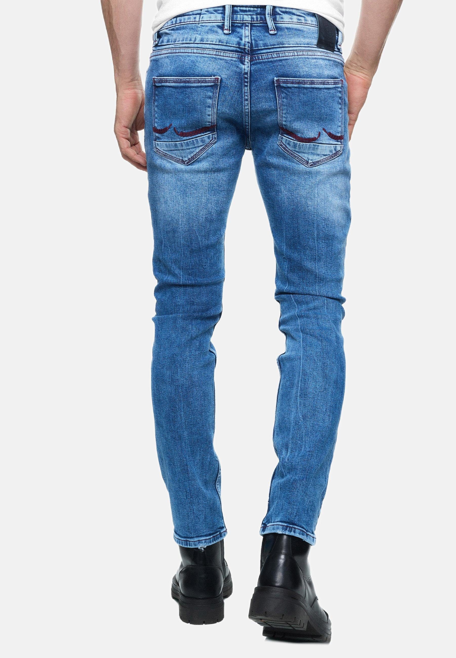 Rusty Neal Straight-Jeans TORI mit dezenter Waschung hellblau