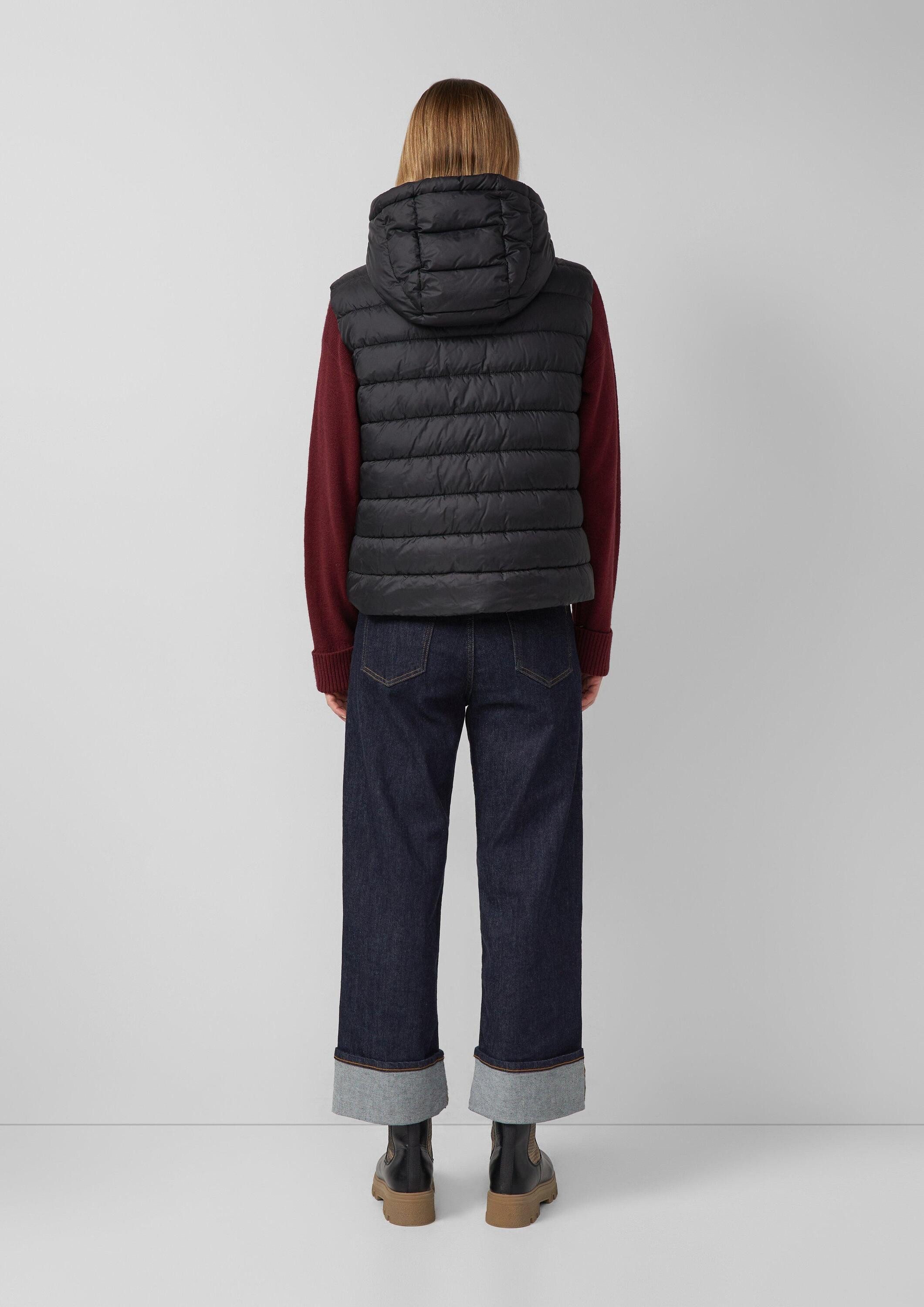 s.Oliver Outdoorjacke Outdoor-Weste Wattierte Steppweste im Relaxed Fit