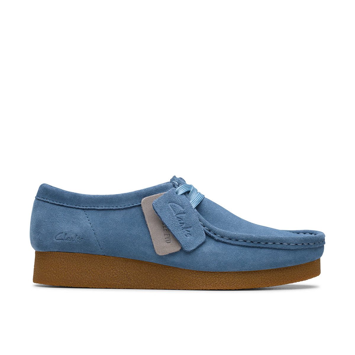 Clarks Clarks WallabeeEVOSh 26181476 4, Schnürschuhe, Blau, Damen Schnürsch günstig online kaufen