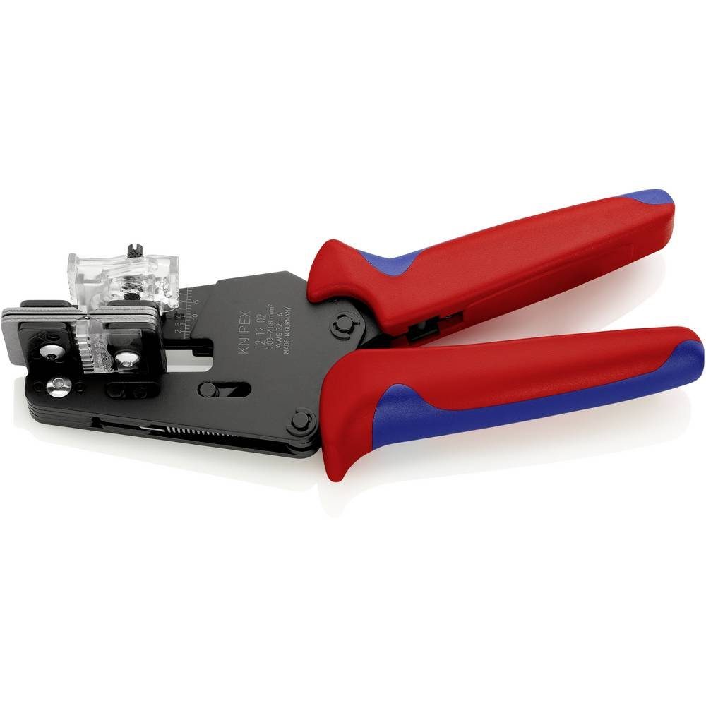 Knipex Abisolierzange Präzisions-Abisolierzange mit Formmessern 12 12 02