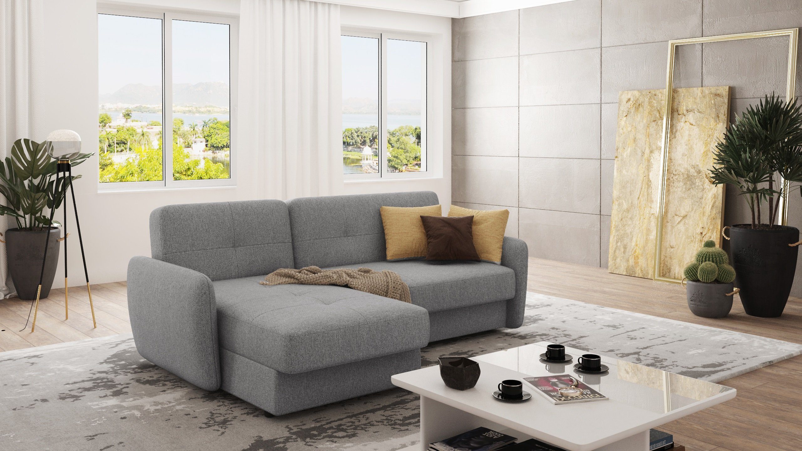 S-Style Möbel Ecksofa Molly mit Ottomane günstig online kaufen