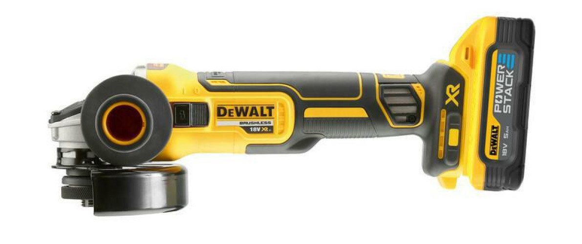 DeWalt Akku-Winkelschleifer DEWALT Akku-Winkelschleifer 125mm 18V DCG405H2T 2x5,0Ah POWERSTACK