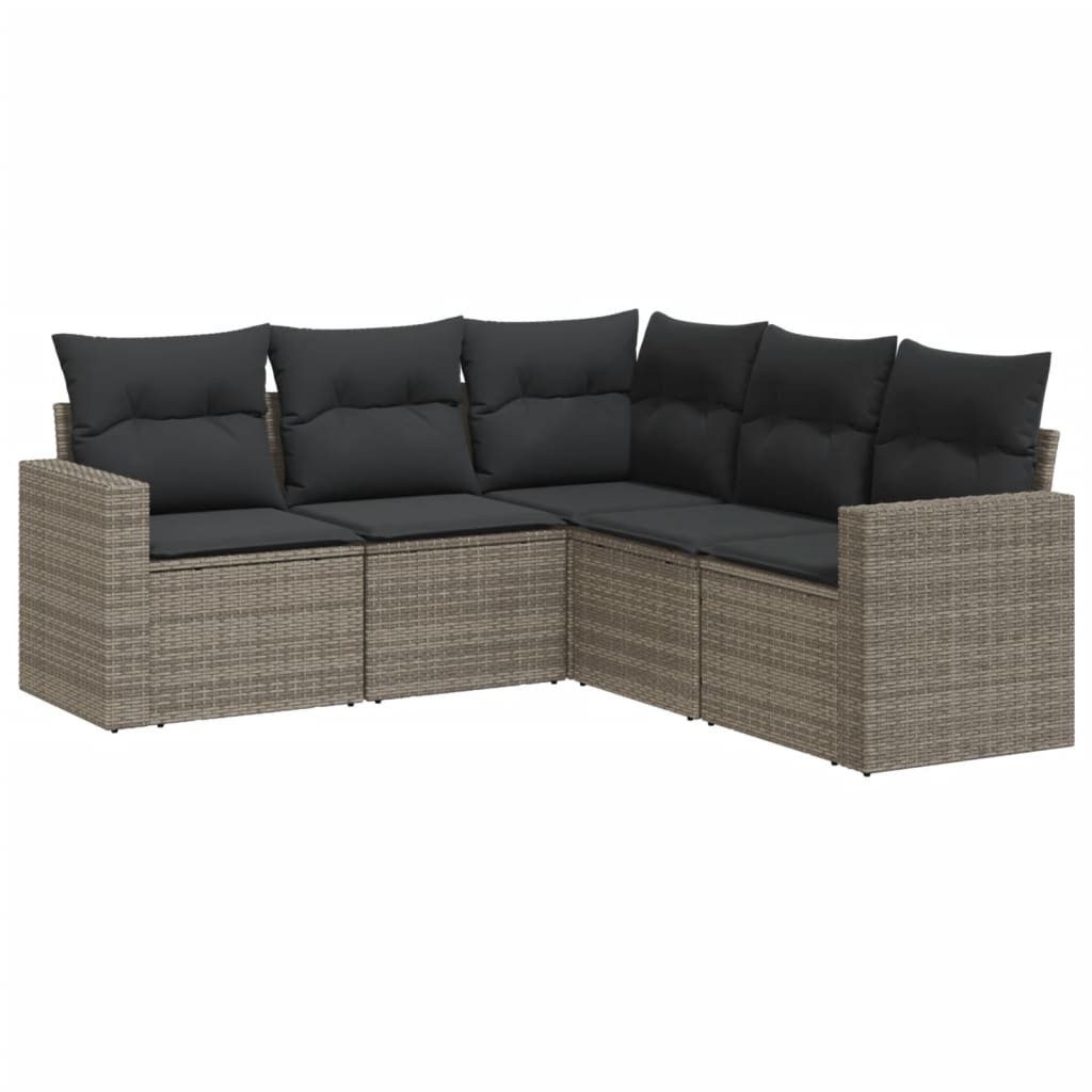 vidaXL Sofaelement 5-tlg. Garten-Sofagarnitur mit Kissen günstig online kaufen