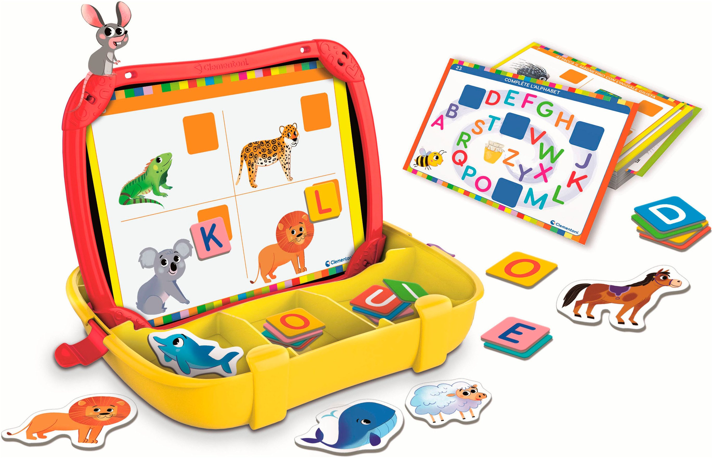 Clementoni® Lernspielzeug Lernbox - Buchstaben und Tiere, Made in Europe