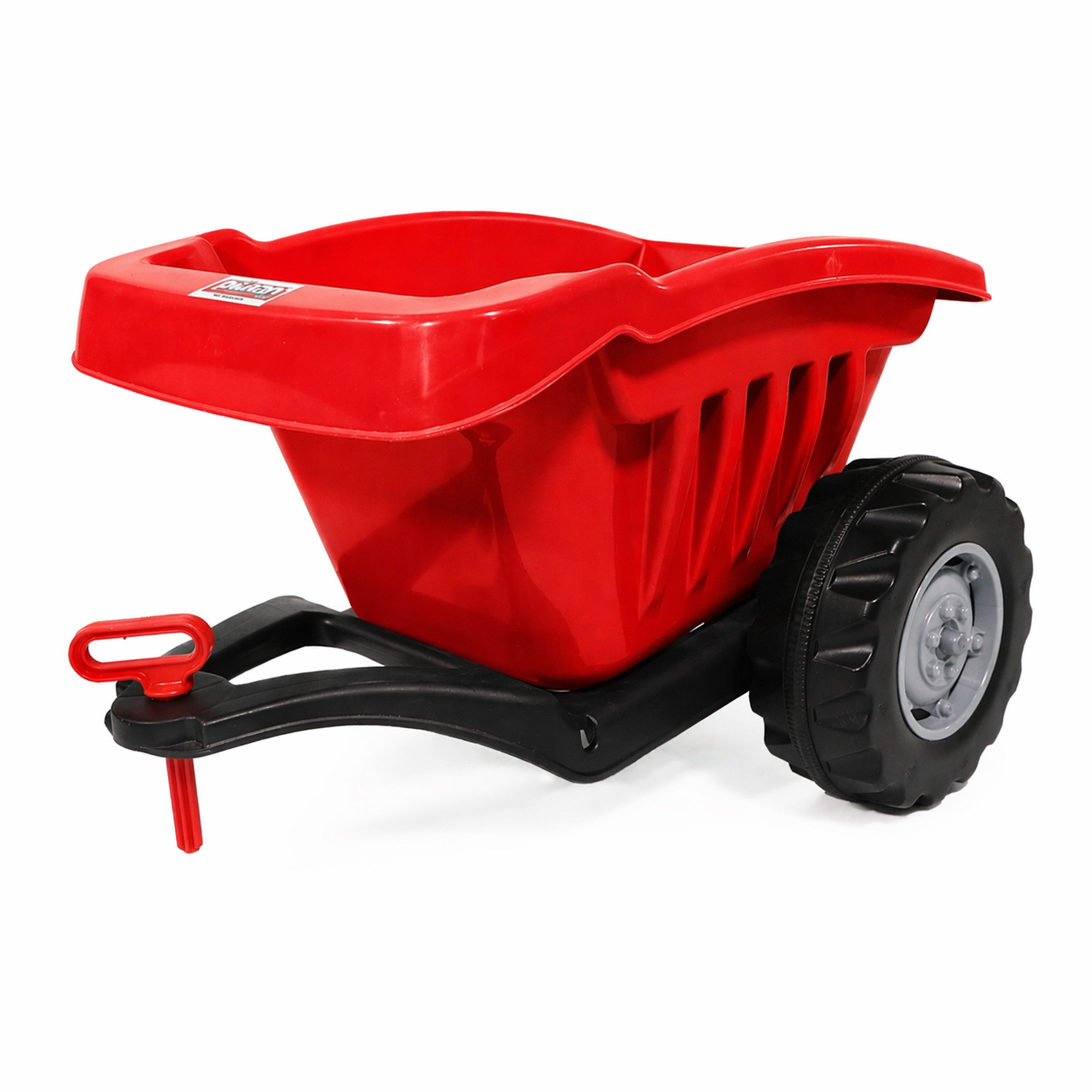Lemodo Trettraktor Anhänger mit Kippfunktion 35 kg belastbar ab 3 Jahre, Anhänger mit Kippfunktion, 35kg belastbar