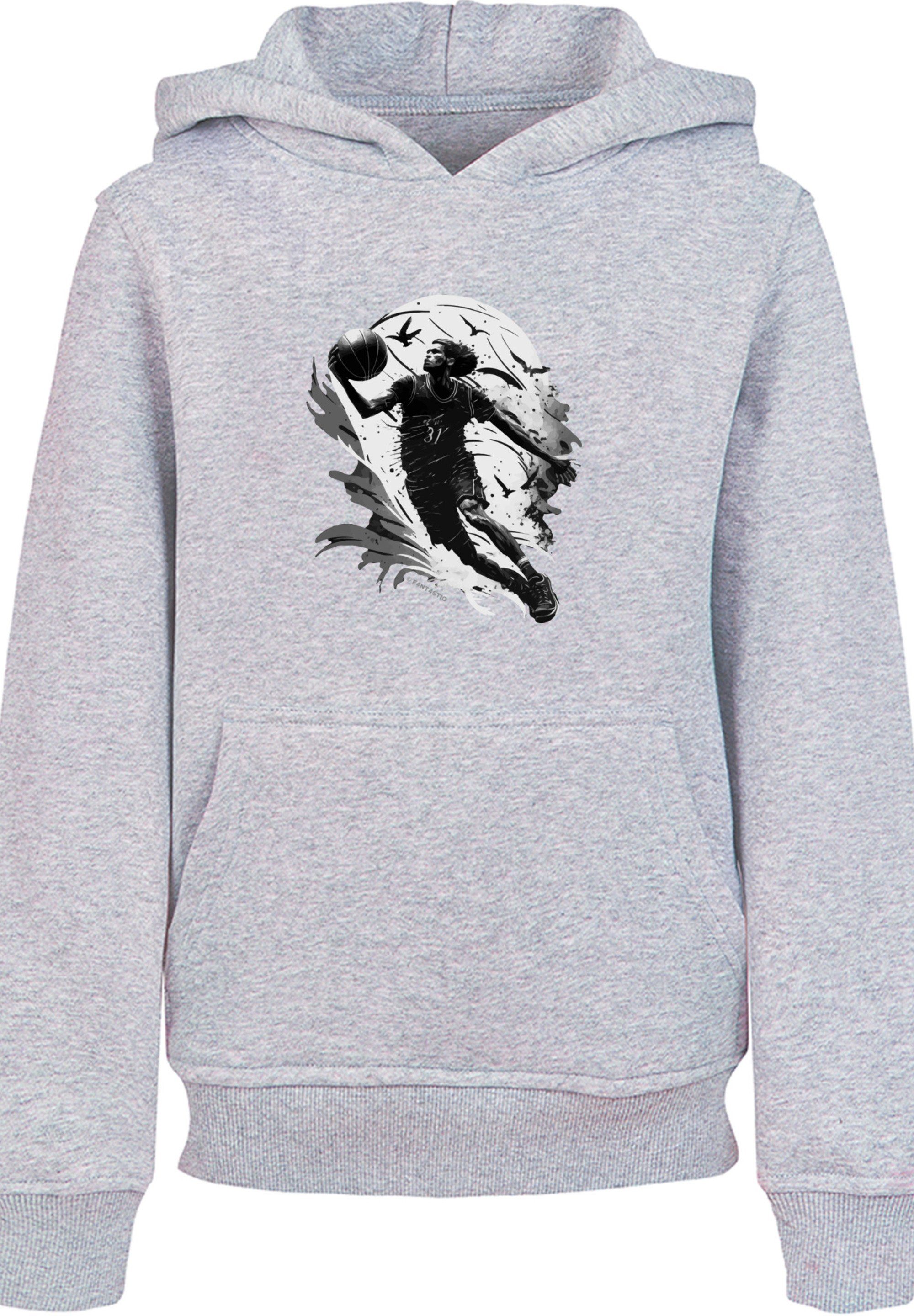 F4NT4STIC Kapuzenpullover Basketball Spieler Print, Das Model ist 145 cm  groß und trägt Größe 145/152