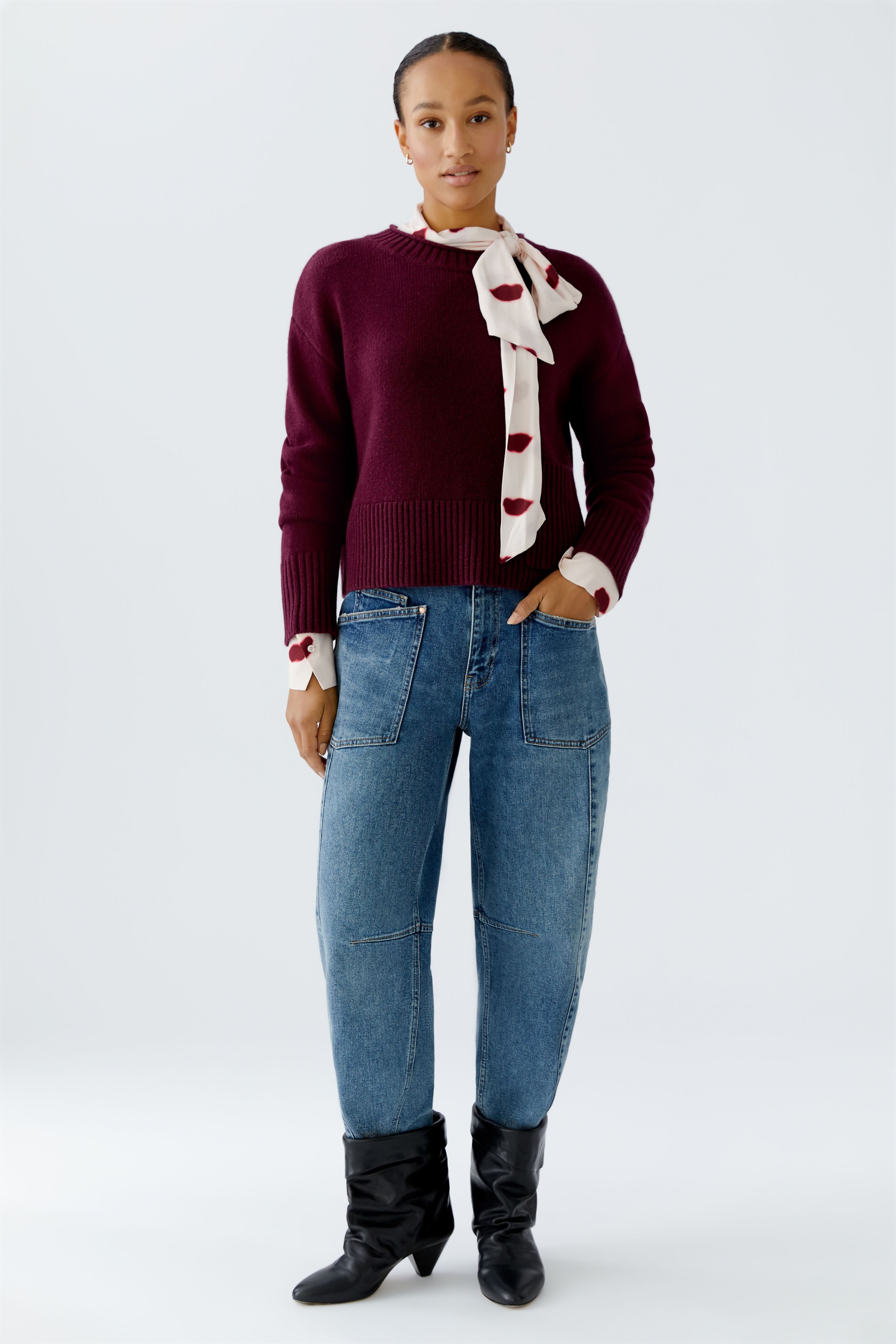 Oui Wollpullover Oui Lässiger Pullover - günstig online kaufen