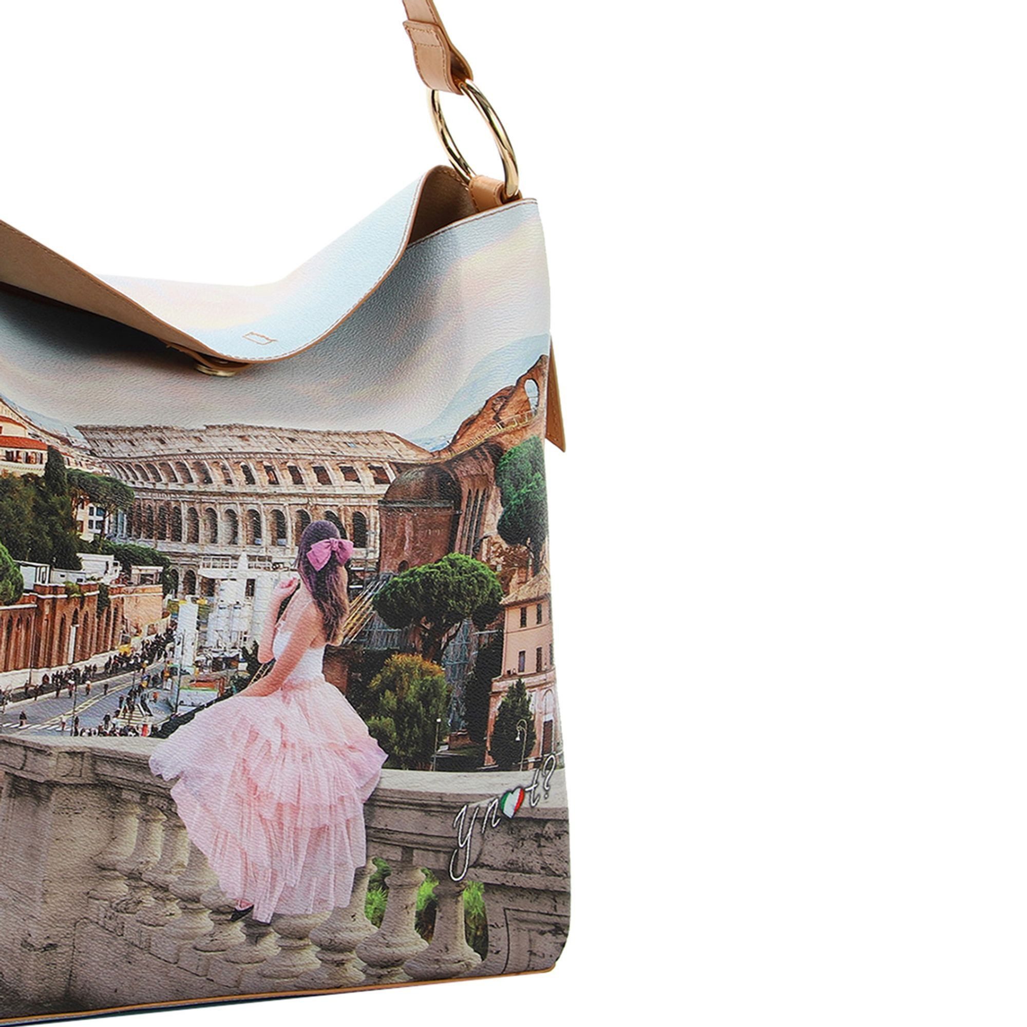 Y Not Schultertasche Yesbag, Polyurethan