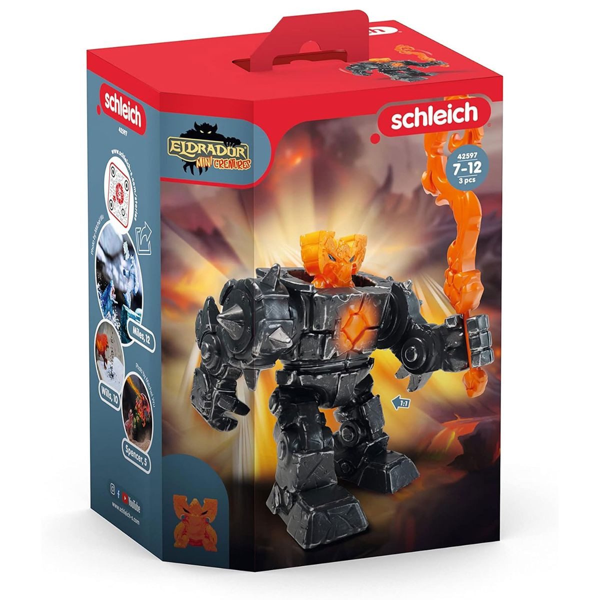 Schleich® Spielfigur Schleich 42597 - Eldrador - Roboter Schatten-Lava