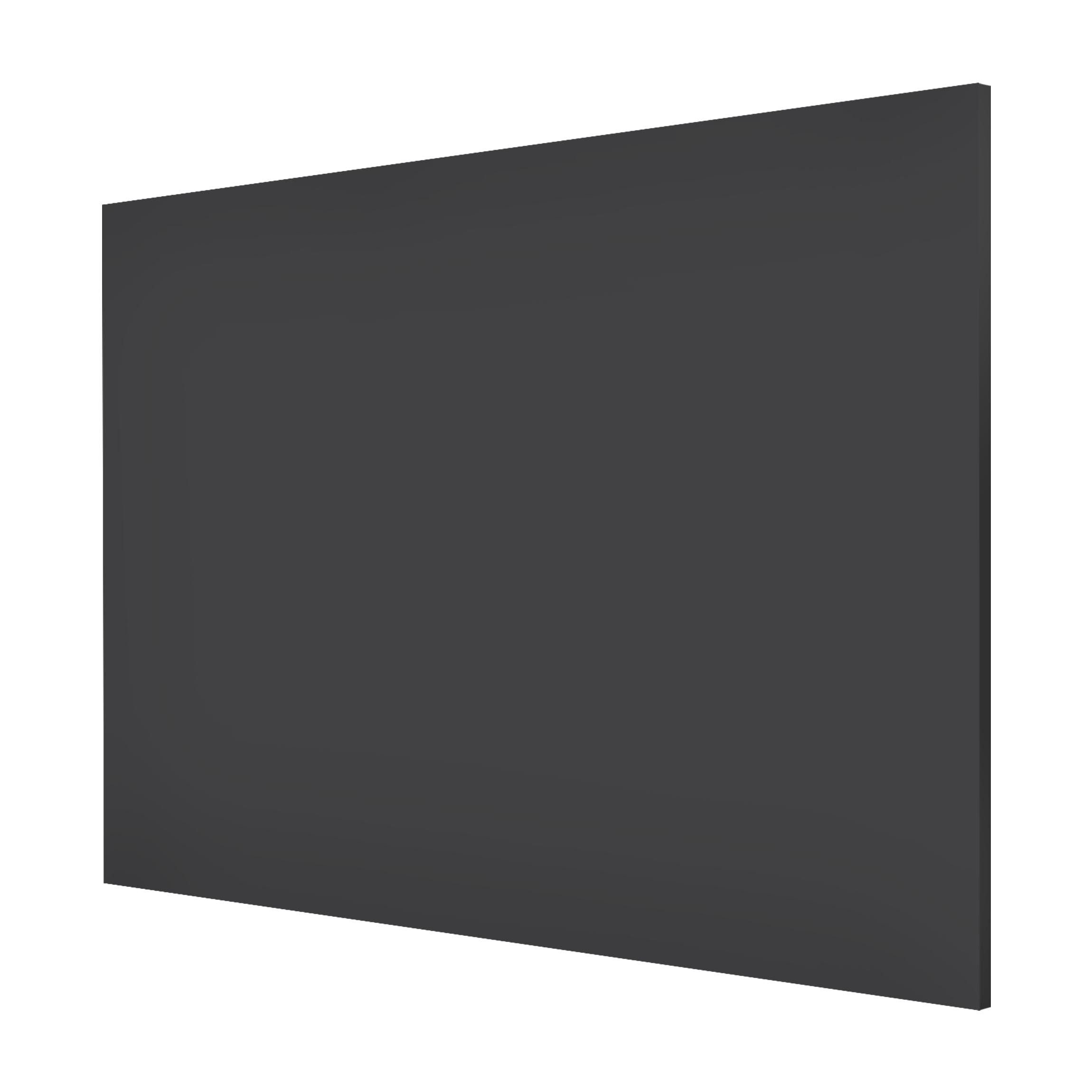 Bilderdepot24 Magnettafel Küche grau Colour Dark Grey, (1-tlg., Magnetboard Pinnwand für die Wand - metallische Tafel für Magnete), Magnetwand groß mit Motiv Büro Memoboard magnetisch Hochformat