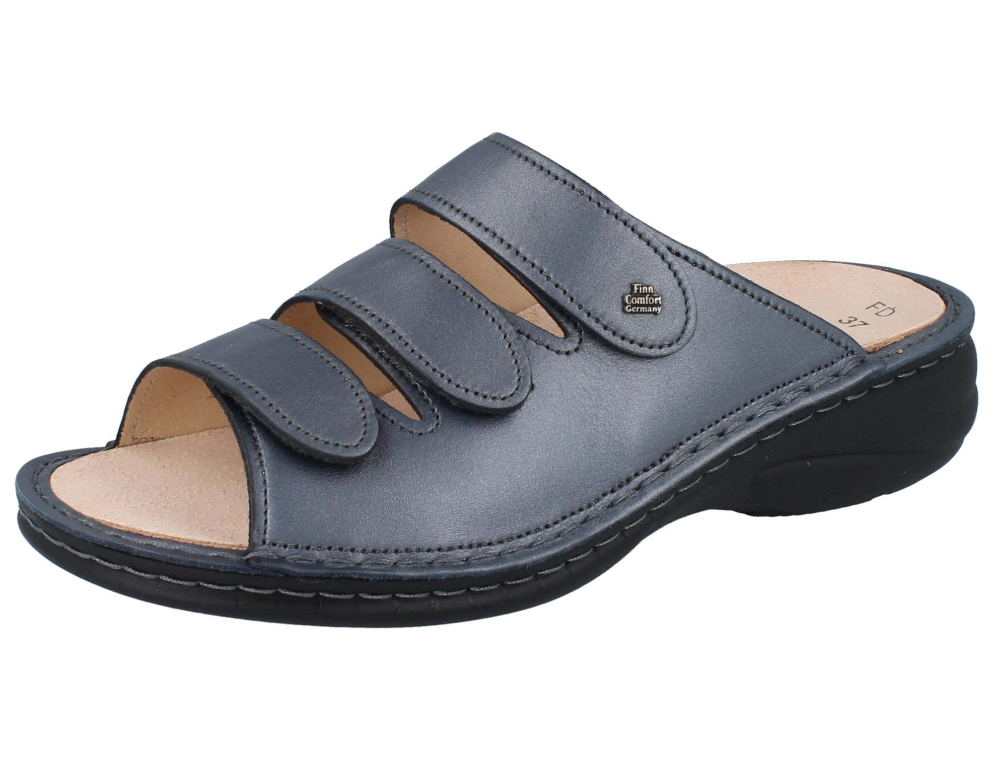 Finn Comfort Hellas, blau, Pantolette Wechselfußbett