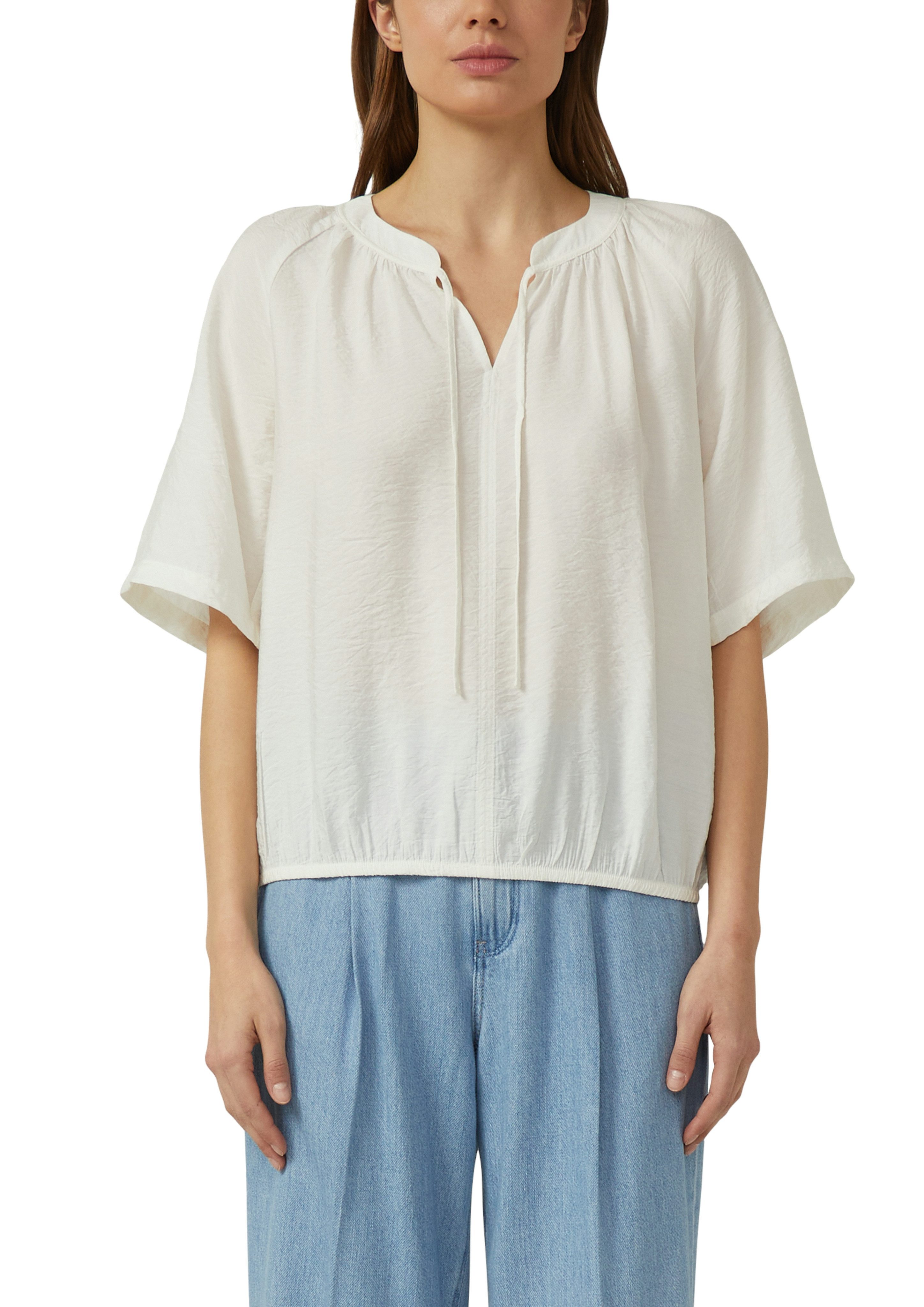 s.Oliver Klassische Bluse mit All-Over Print günstig online kaufen