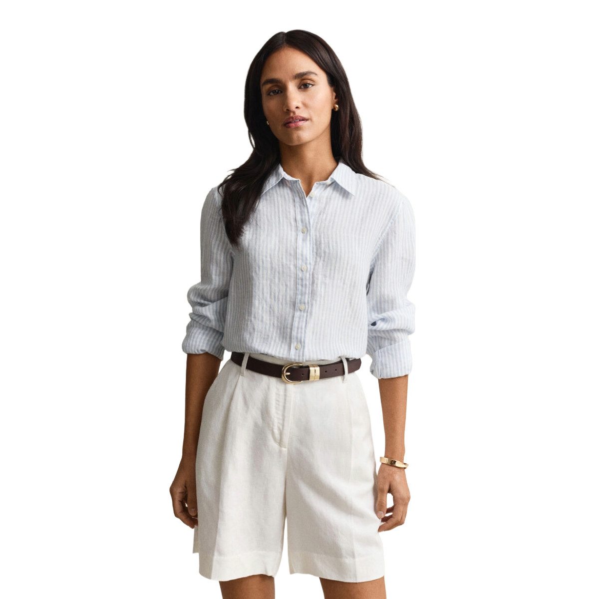 Gant Hemdbluse 4300621 Damenbluse gestreift leichte Sommerbluse im Regular Fit