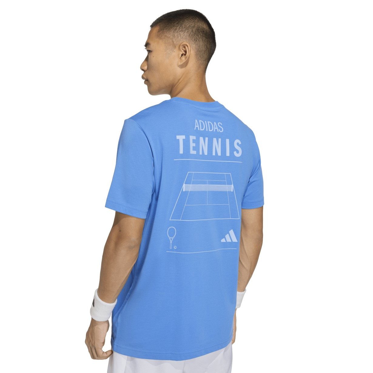 adidas Performance T-Shirt Tennis Category Graphic (Baumwollmix) blau Herren – Bild 5 von 5