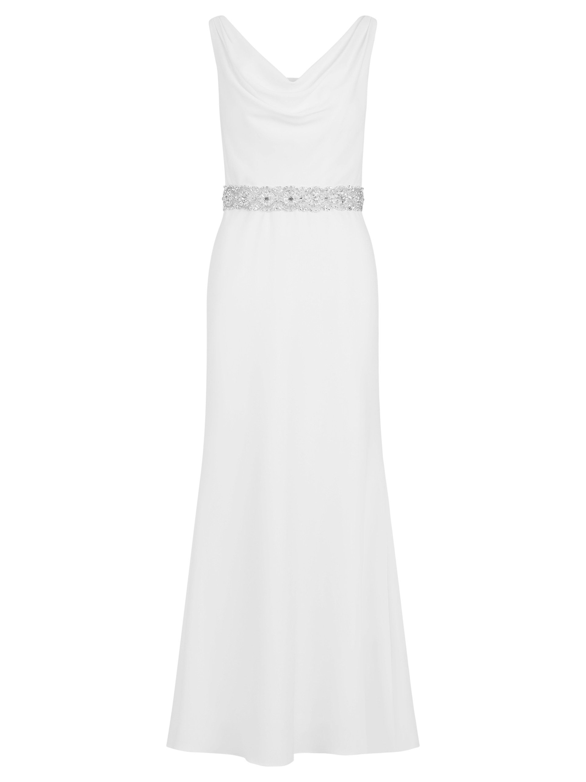Kraimod Brautkleid mit Wasserfallkragen & Glitzergürtel – Bild 5 von 5