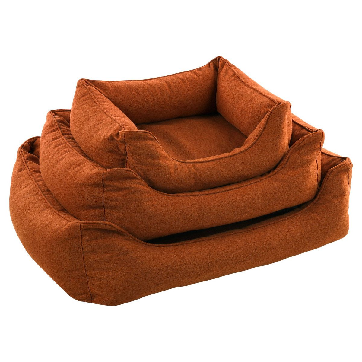 Flamingo Tierbett Hundebett Ziva rechteckig terrakotta günstig online kaufen