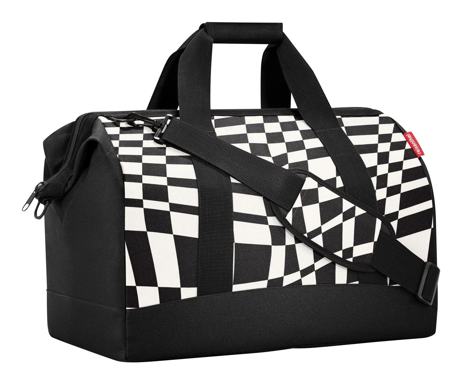 REISENTHEL® Tragetasche ALLROUNDER L, Schwarz, Weiß, 30 Liter, (1-tlg), graphische Muster, Wasserabweisend, mit Tragegurt