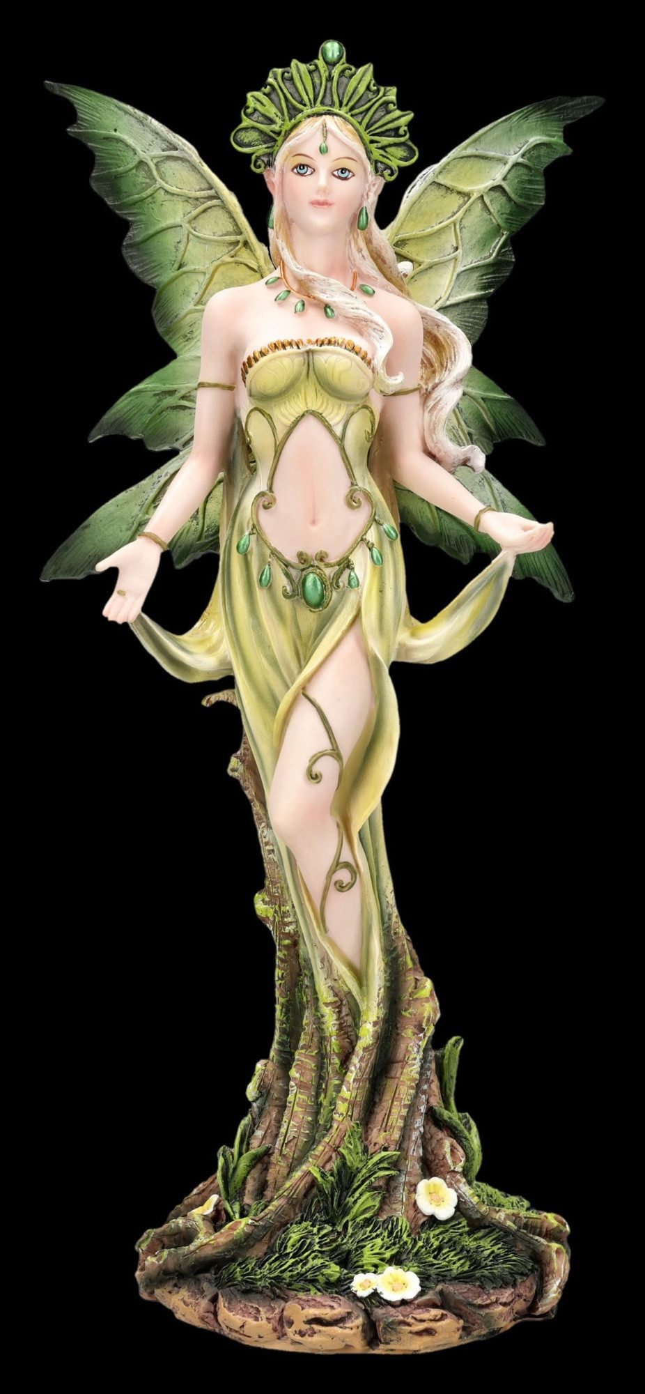 Figuren Shop GmbH Fantasy-Figur Elfenfigur Forest Guardian Fairy – Fantasy Statue Sammlerfigur 25 cm