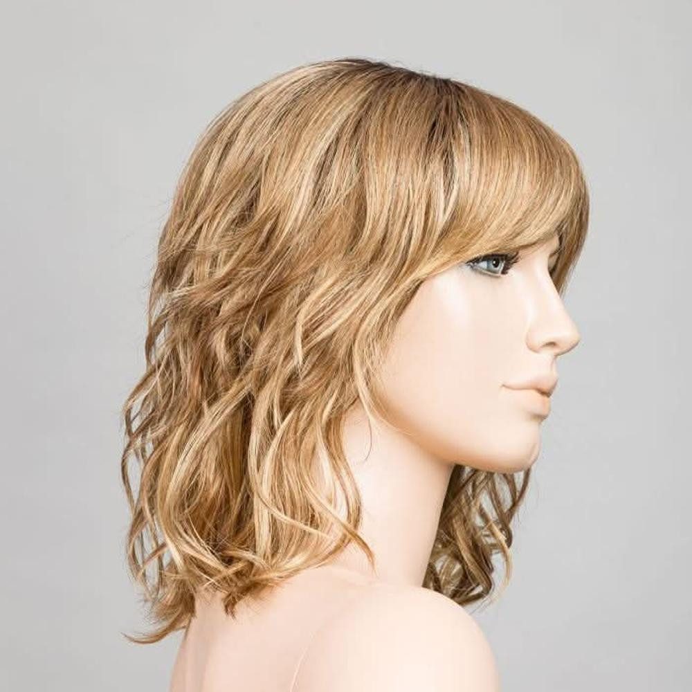 Ellen Wille Kunsthaarperücke Ellen Wille Perla, Schulterlanger Wellen-Bob mit atmungsaktivem Mono-Wirbel.