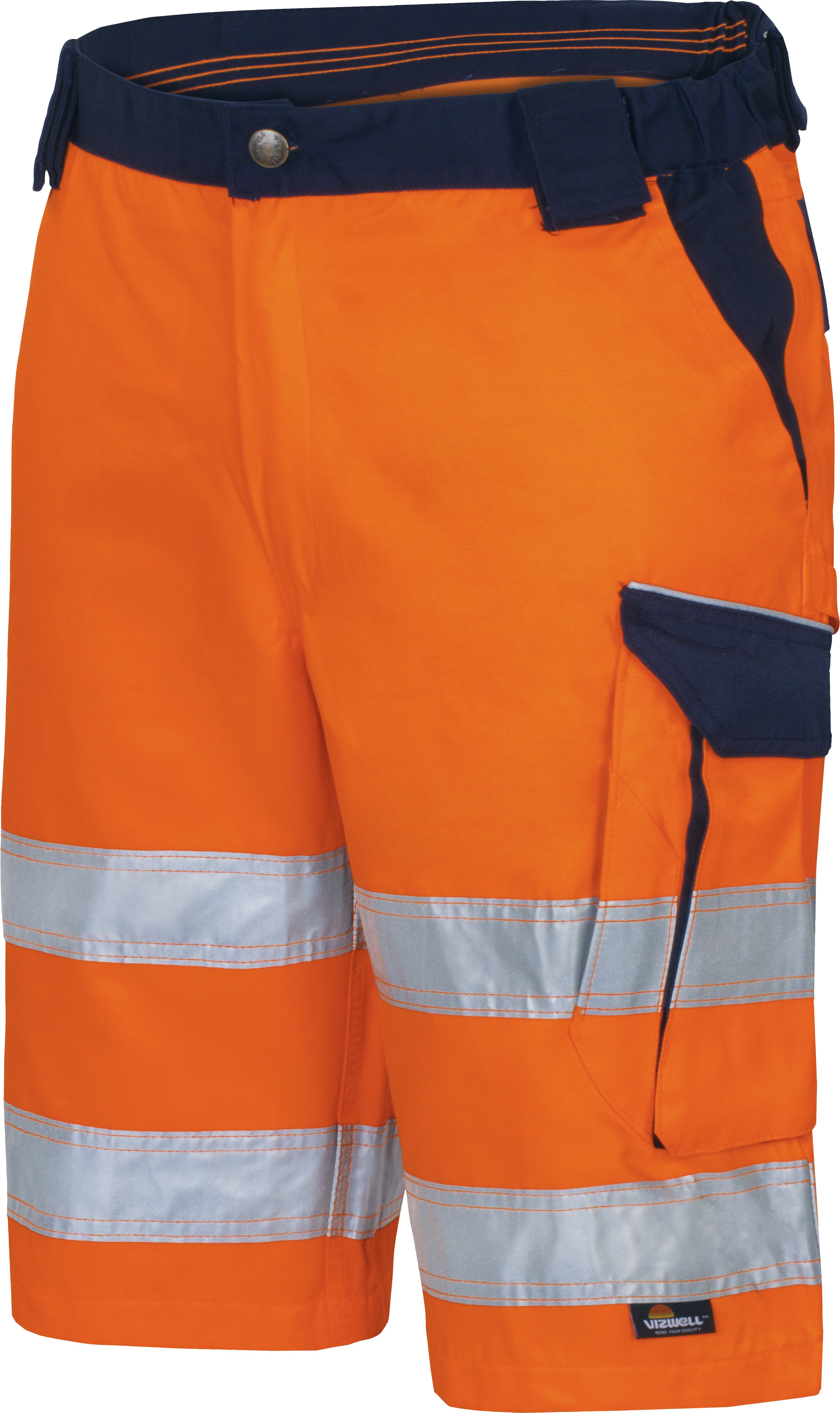 vizwell Arbeitsshorts Warnschutz Short kurze Herren Arbeitshose reflektiere günstig online kaufen