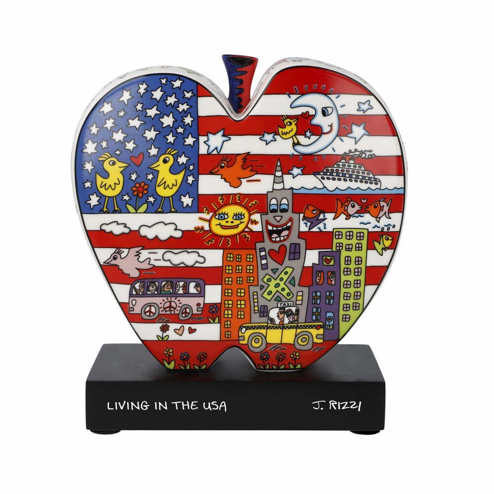 Goebel Dekofigur James Rizzi - Living in the USA 19 cm, Aus hochwertigem  Porzellan