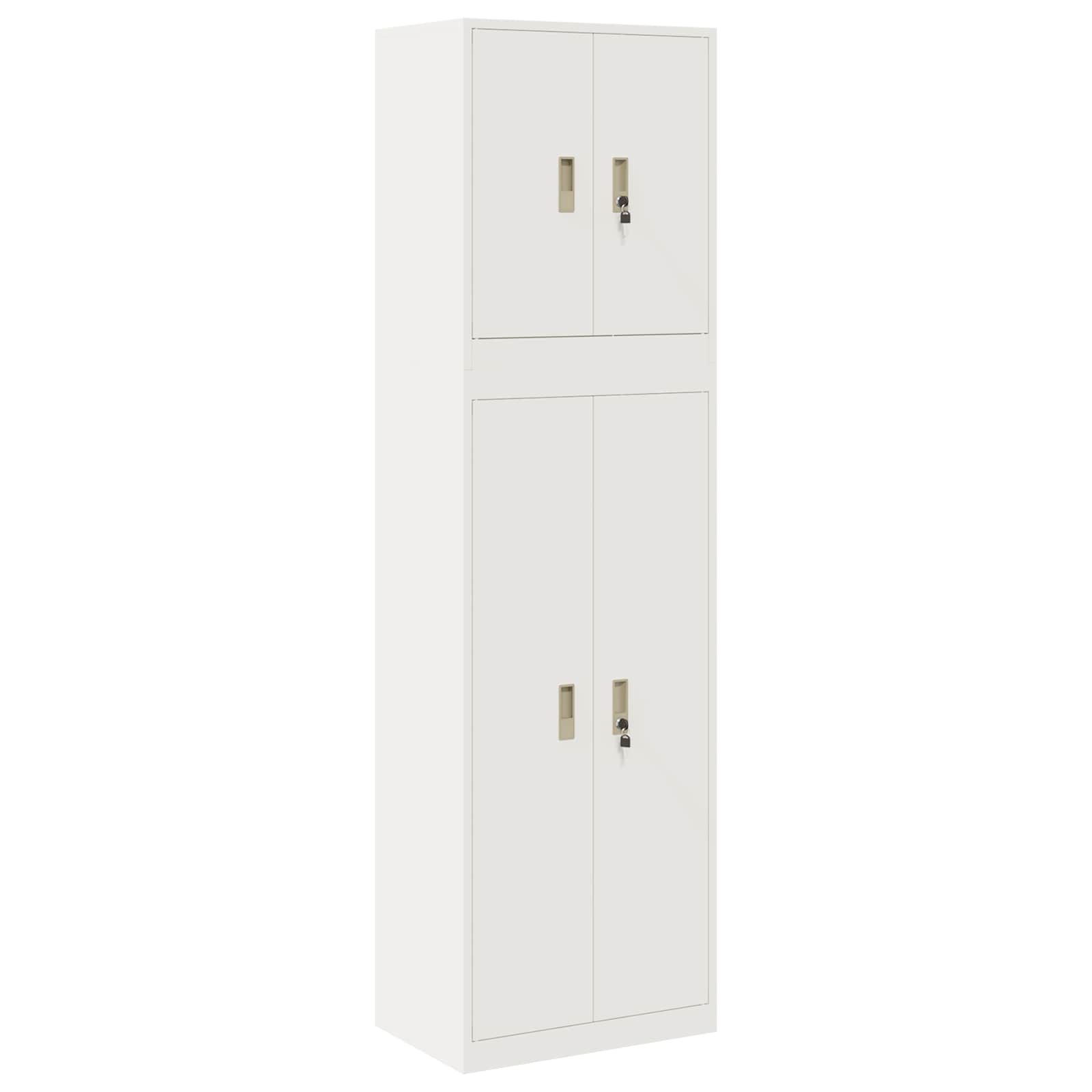 vidaXL Aktenschrank 60 x 40 x 210 cm Aktenschrank Aufbewahrungsschrank 2 stk 60x40x210 cm