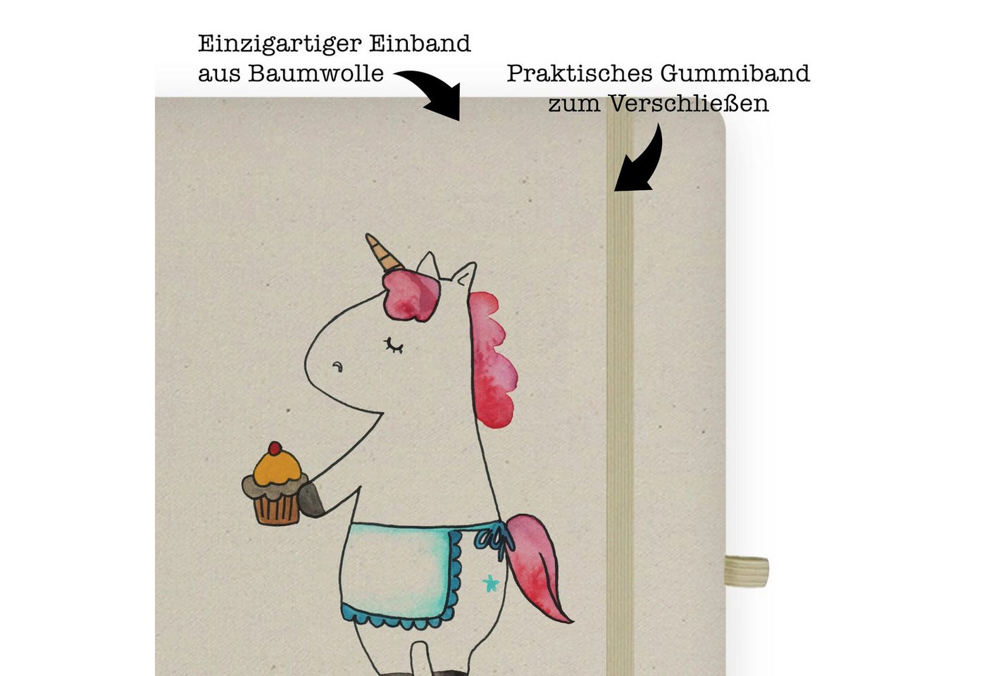 Thumbnail - Mr. & Mrs. Panda Notizbuch Einhorn Muffin - Transparent - Geschenk, DIN A4 Notizbuch Für Studium Mr. & Mrs. Panda, Bezau...