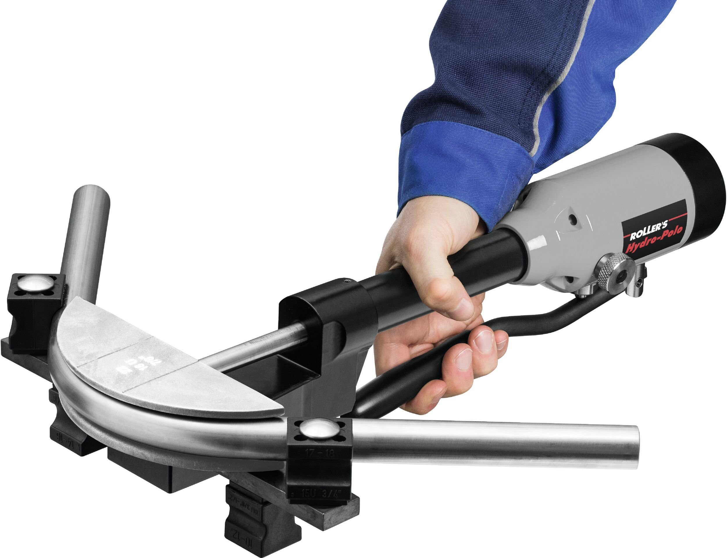 Roller Werkzeuge und Maschinen Rohrbieger, (5-tlg), Handrohrbieger-Set Hydraulik Hydro-Polo 12-22