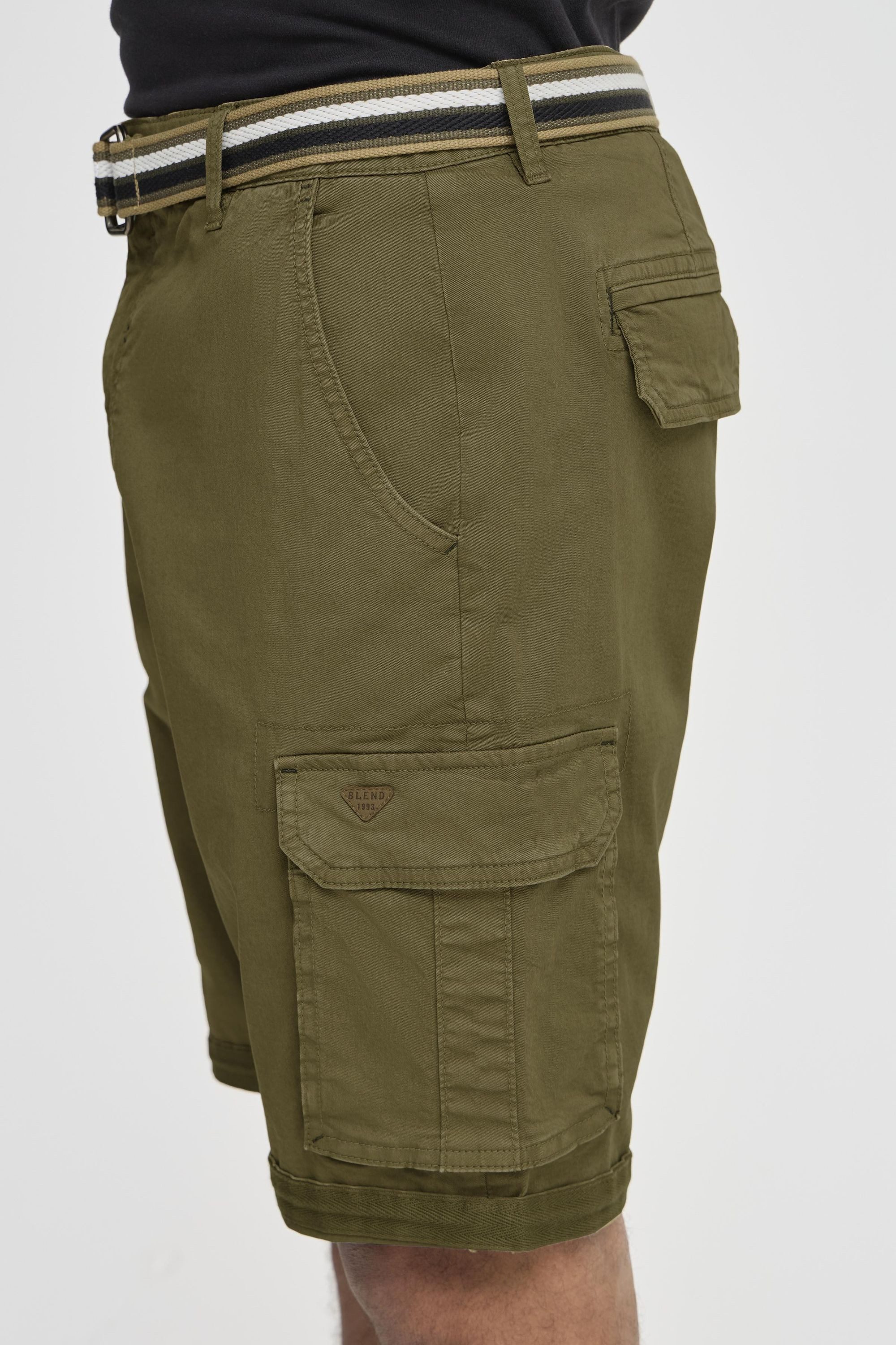 Blend Cargoshorts BHBrian Stilvolle Cargo Shorts mit Taschen und Gürtel