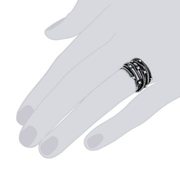 Lulu & Jane Fingerring Ring Glaskristall weiß
