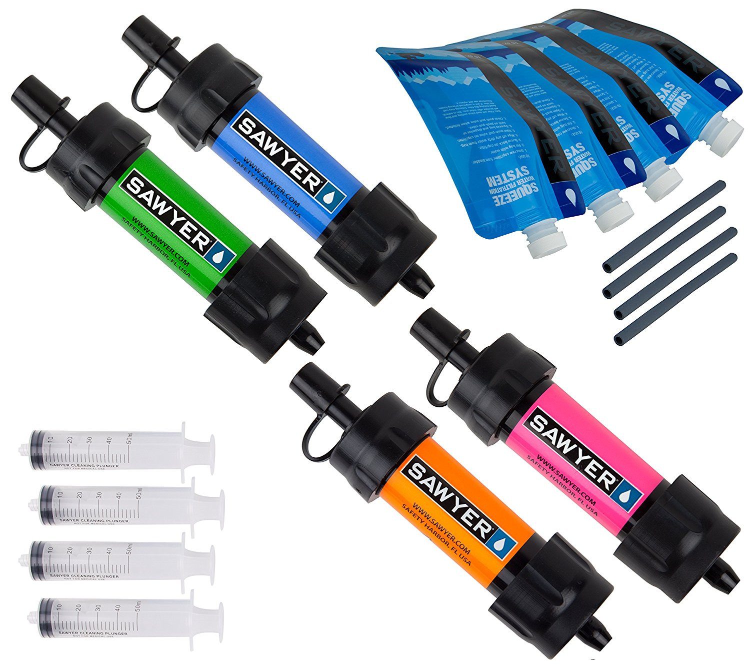 Sawyer Wasserfilter Sawer Mini Four Pack Wasserfilter 4er Pack