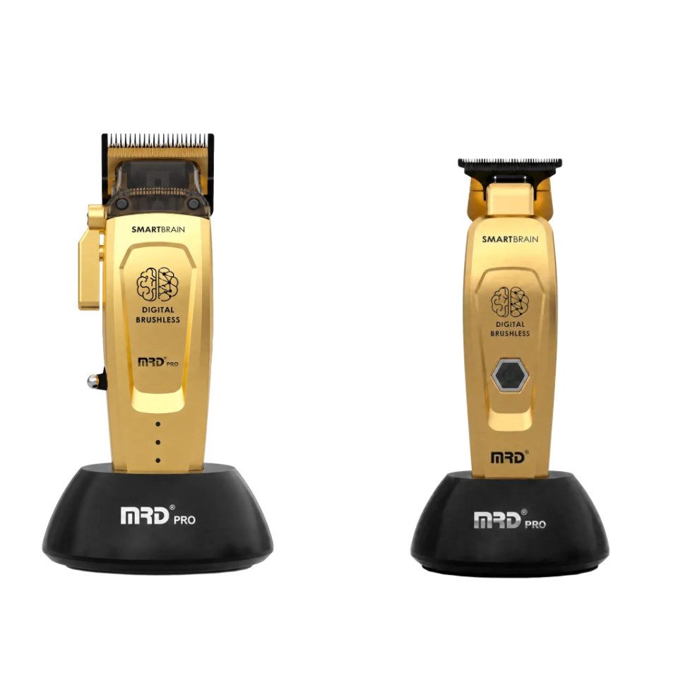 MRD PRO Haarschneider MRD 2er, Haarschneider und Trimmer inklusive Zubehör, Bürstenloser BLDC-/Vector-Motor