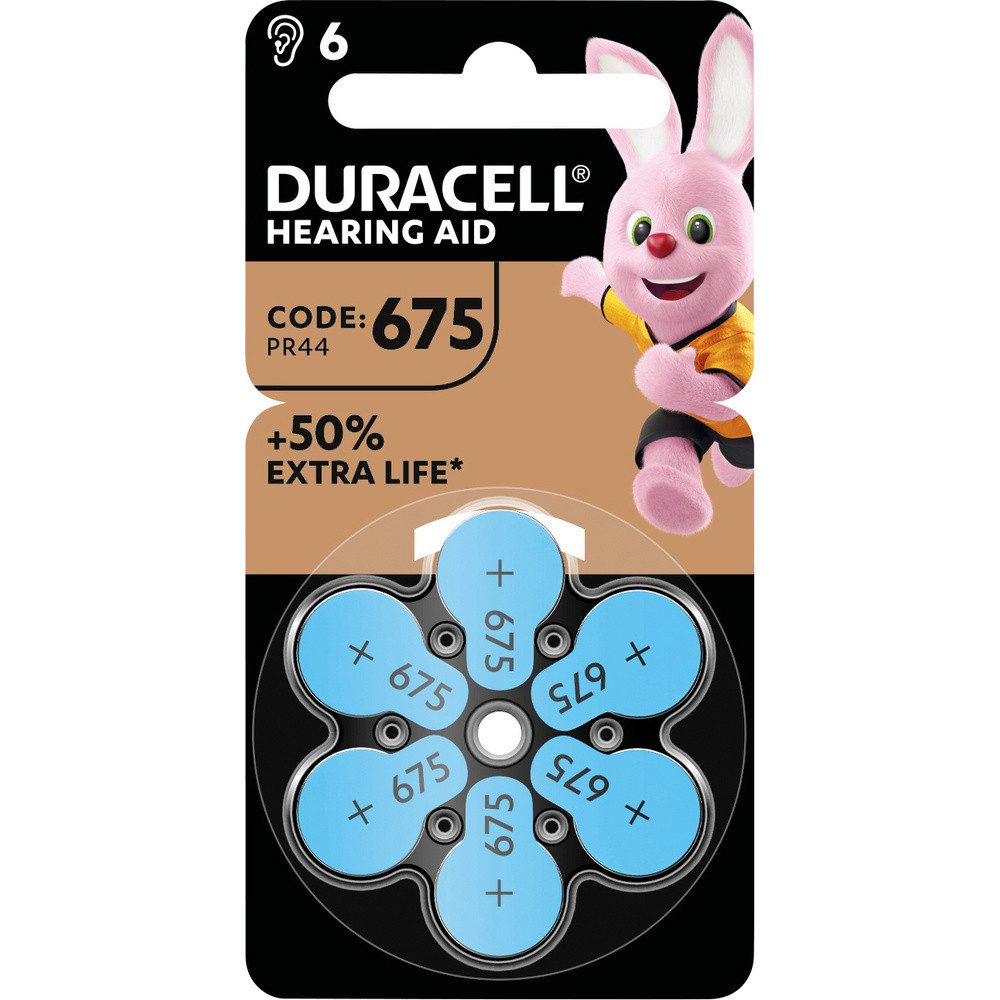 Duracell Duracell Hörgerätebatterie ZA 675 1.45 V 1 St. 630 mAh Zink-Luft Knopfzelle, (1.45 V)