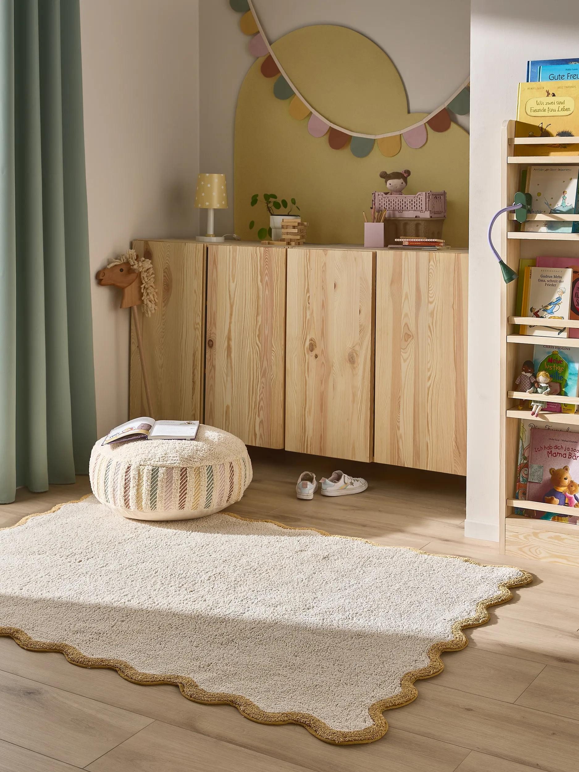 benuta Kinderteppich Emilia, rechteckig, Höhe: 11 mm, Kunstfaser, Berber, Ethno-Style, Wohnzimmer