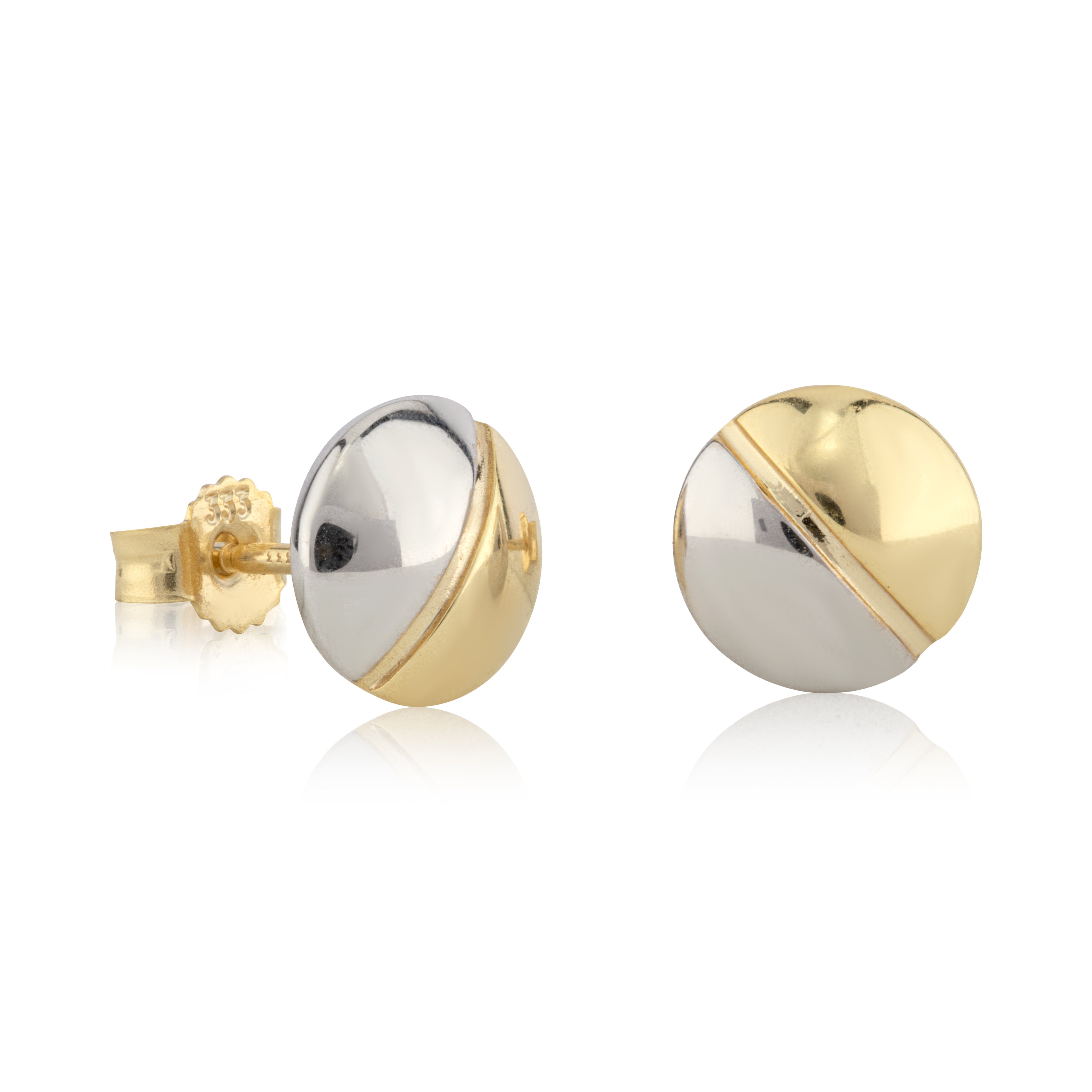 Paar Ohrstecker Paar Ohrstecker Ø8mm Gelb Gold 333 poliert Schraub
