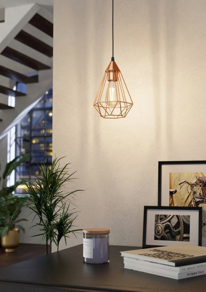 EGLO Pendelleuchte TARBES Hängeleuchte, Pendellampe, Vintage, Retro, Stahl, günstig online kaufen