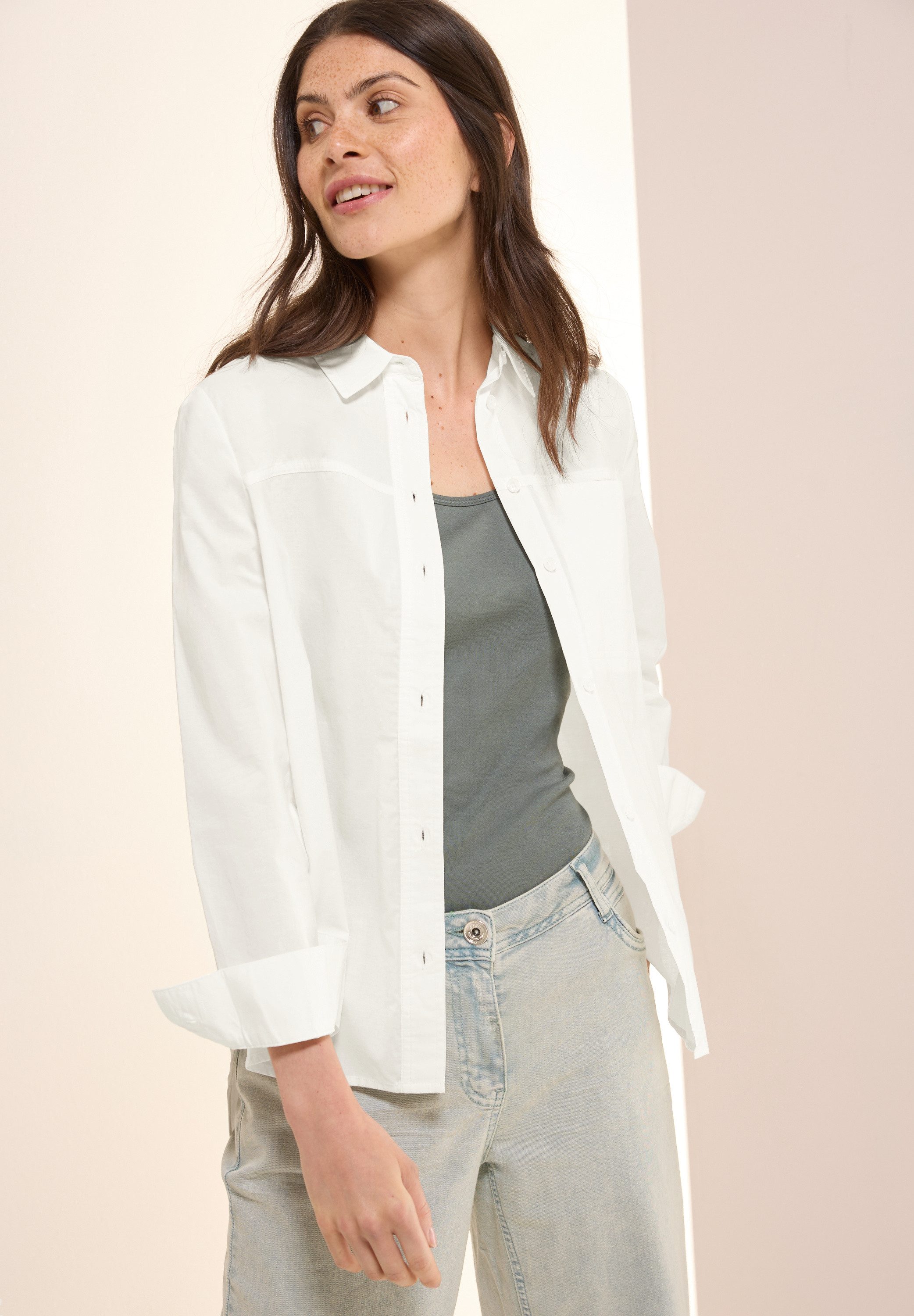 CECIL Hemdbluse mit Brust Tasche günstig online kaufen